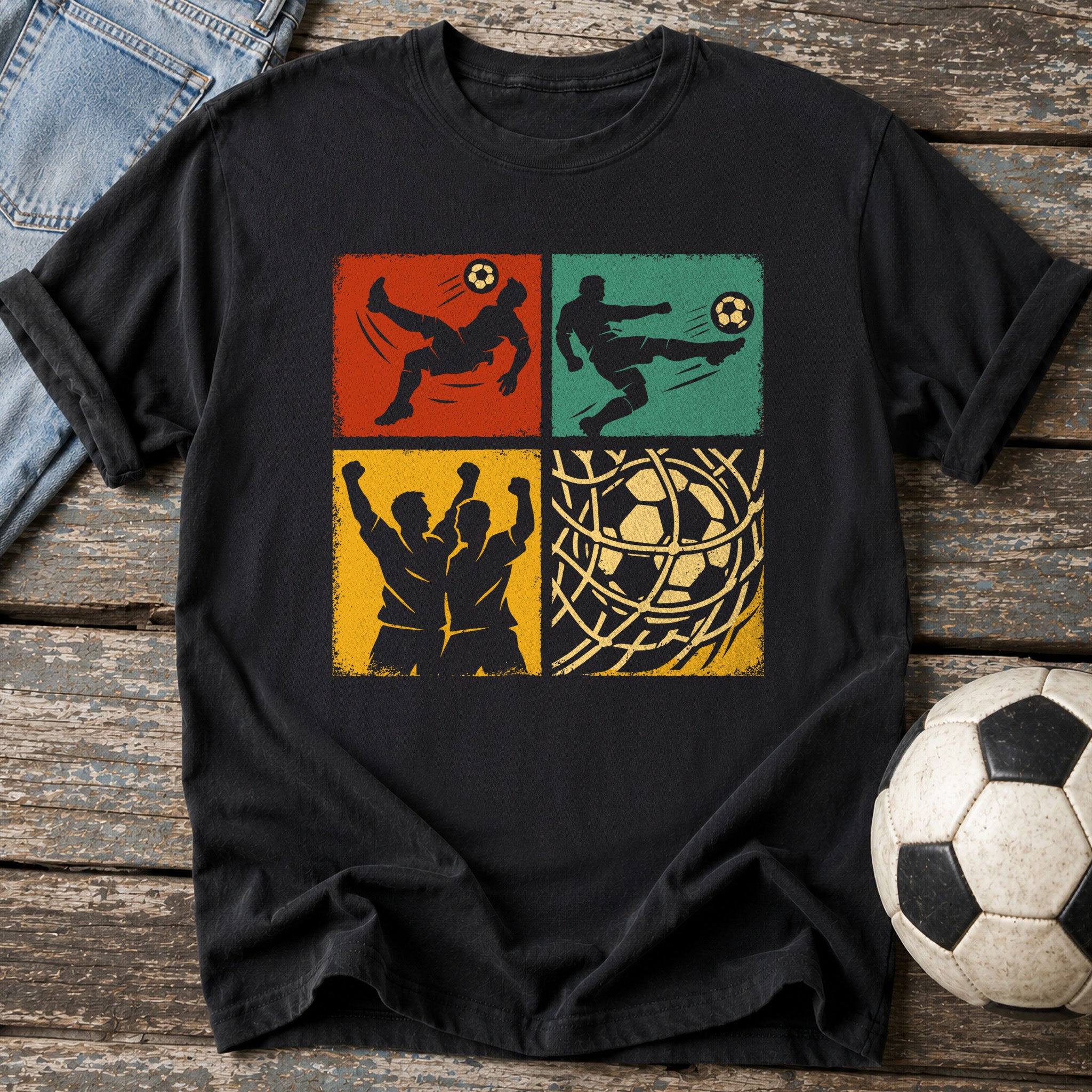 Retro Pop Art Soccer T-Shirt