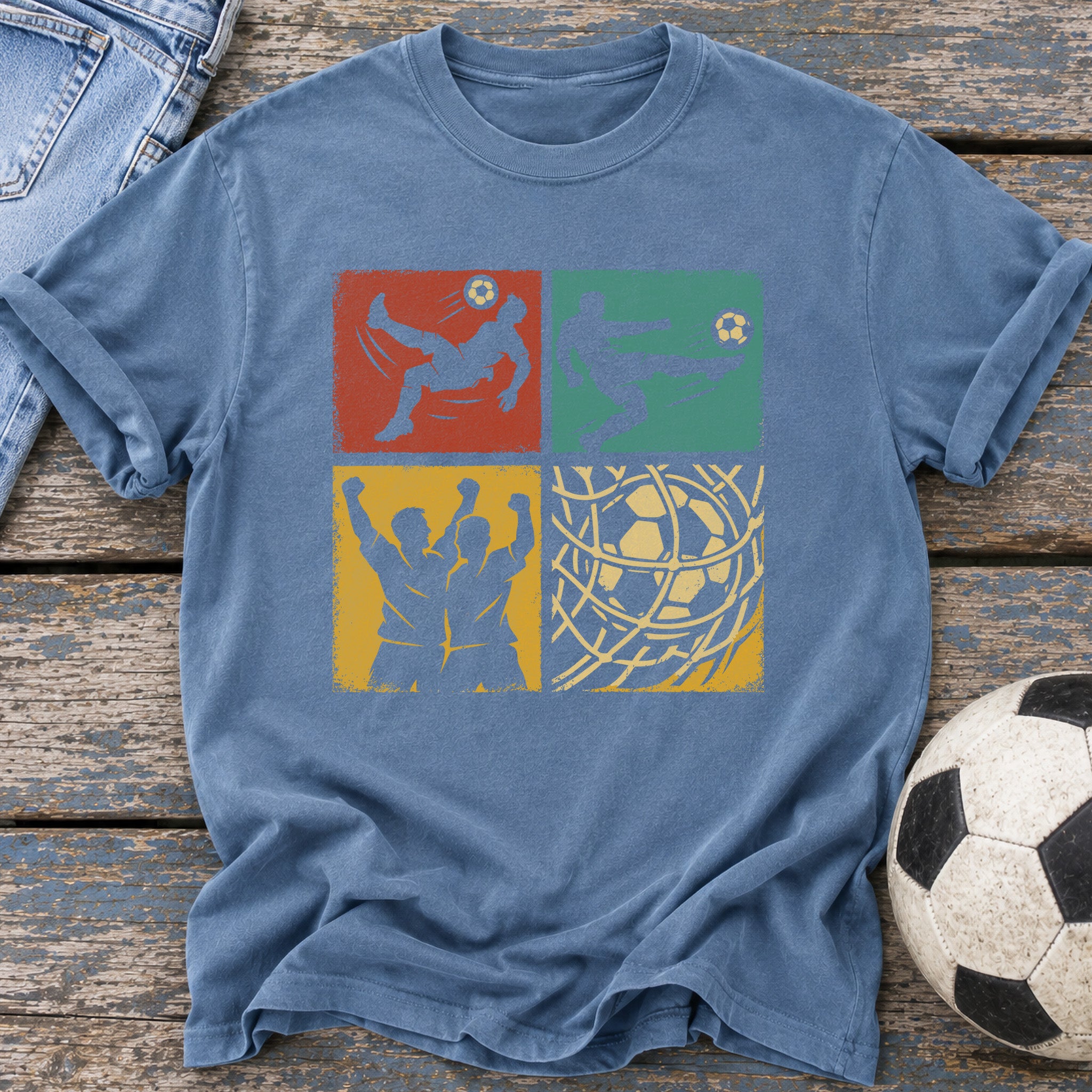 Retro Pop Art Soccer T-Shirt