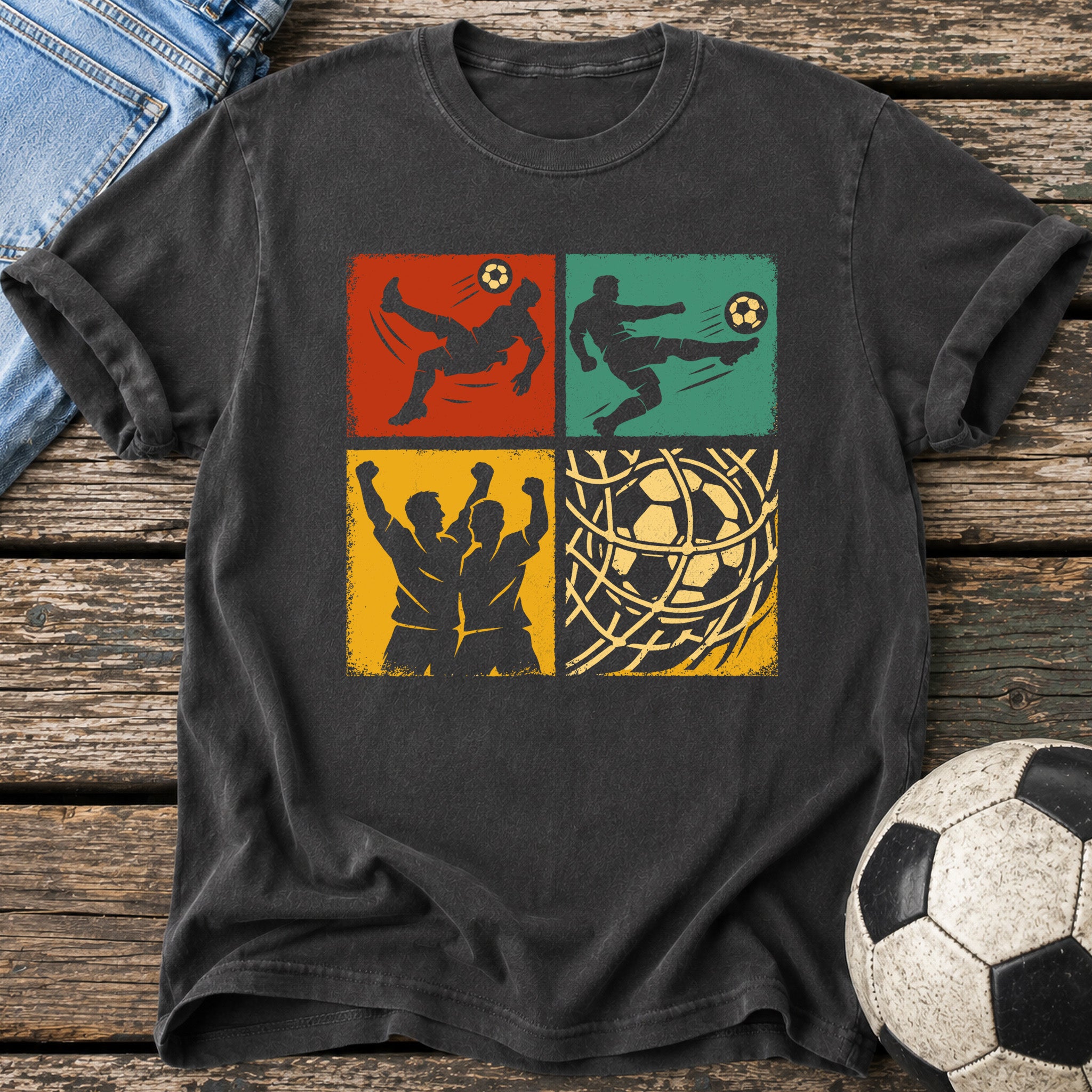 Retro Pop Art Soccer T-Shirt