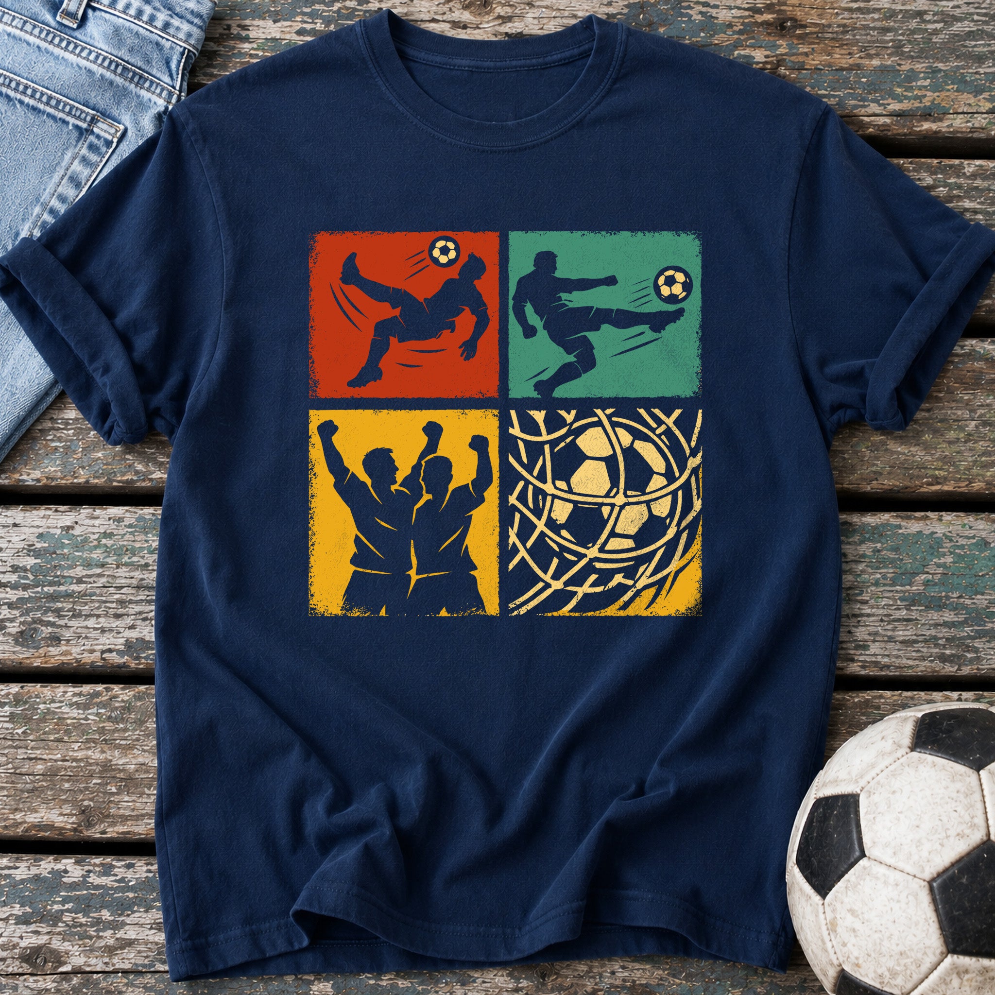 Retro Pop Art Soccer T-Shirt
