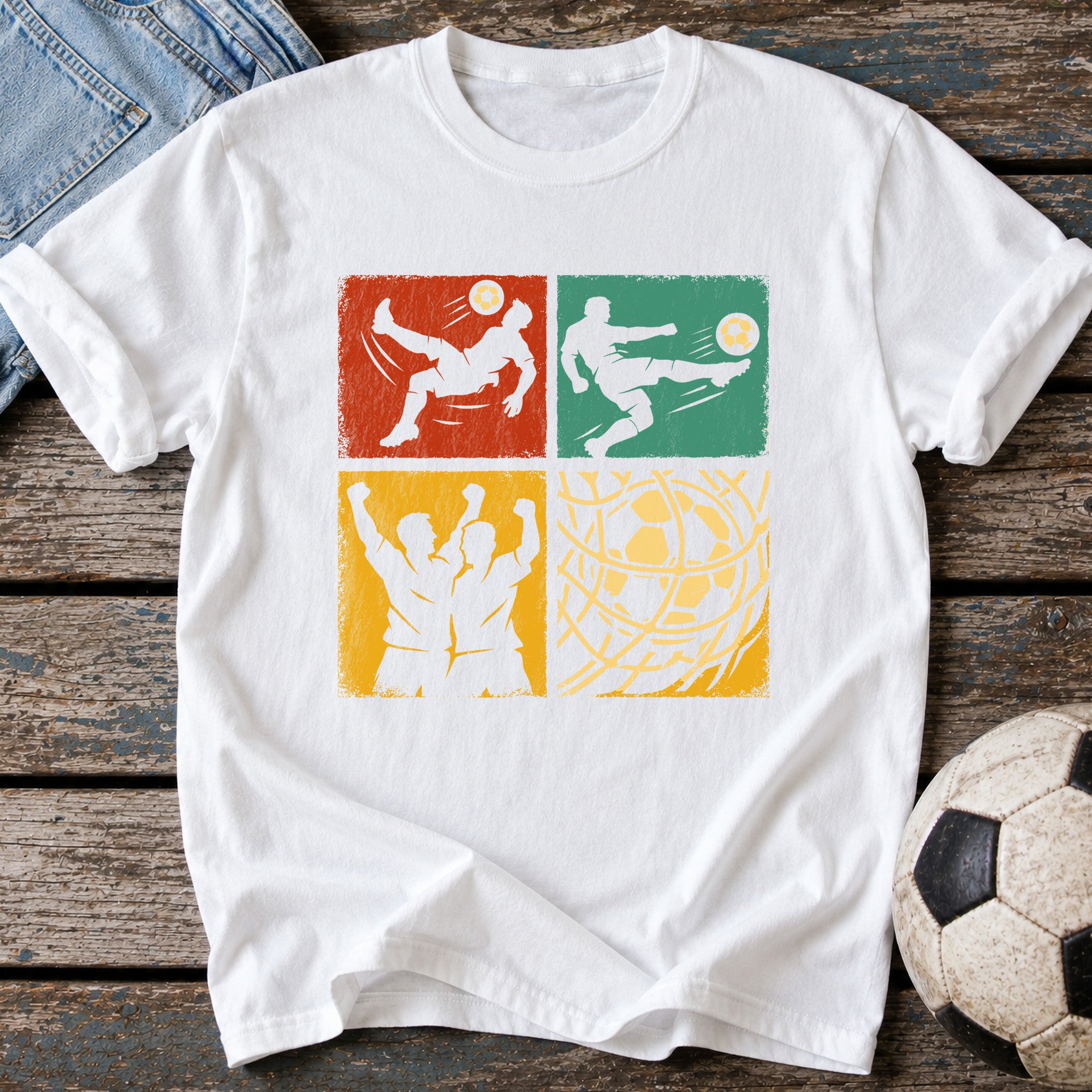 Retro Pop Art Soccer T-Shirt