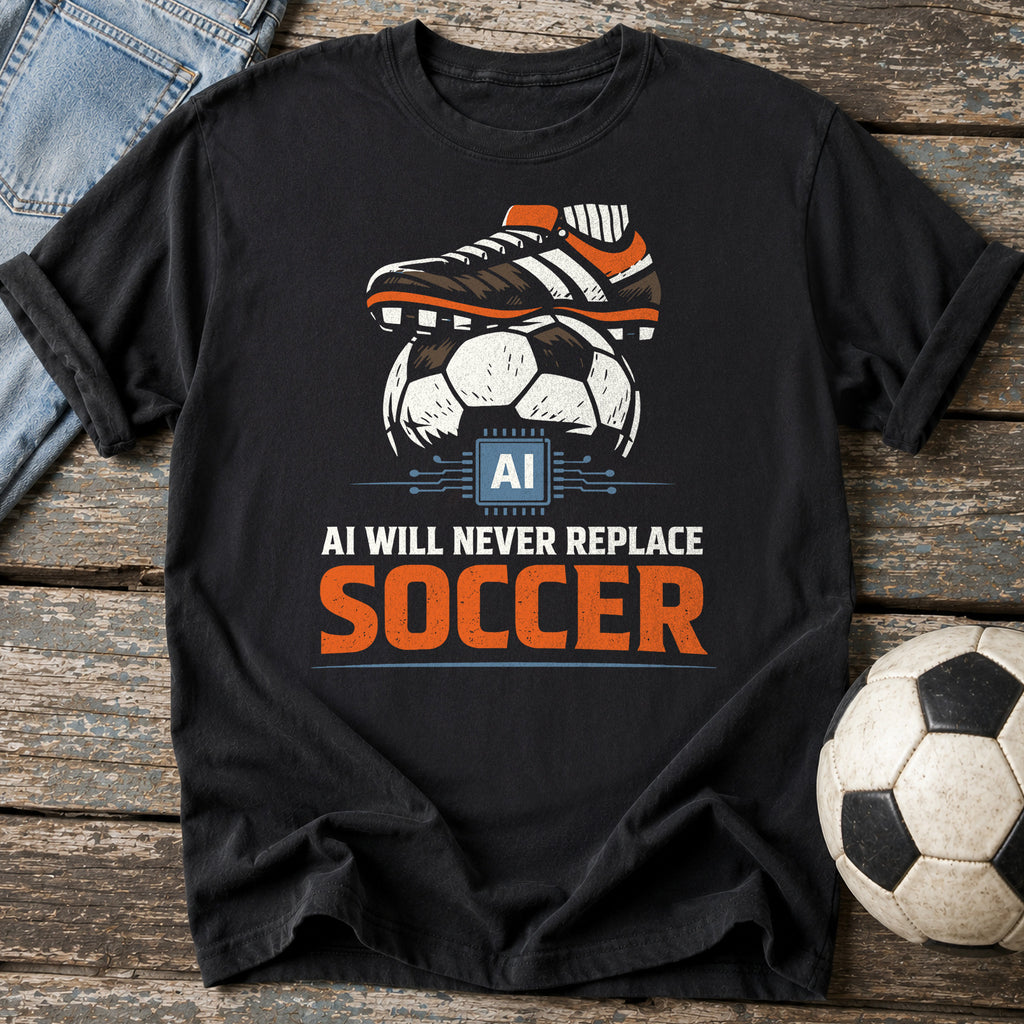 AI Won't Replace Soccer T-Shirt