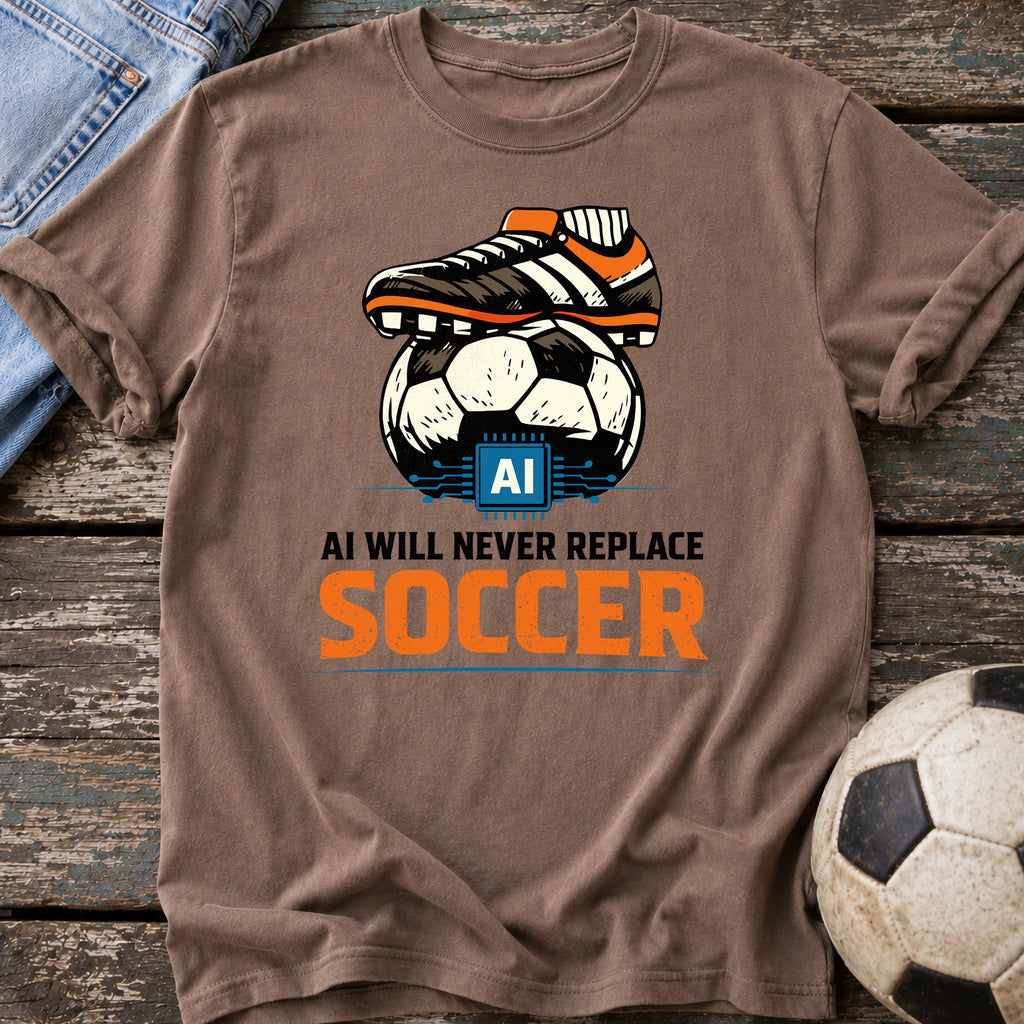 AI Won't Replace Soccer T-Shirt