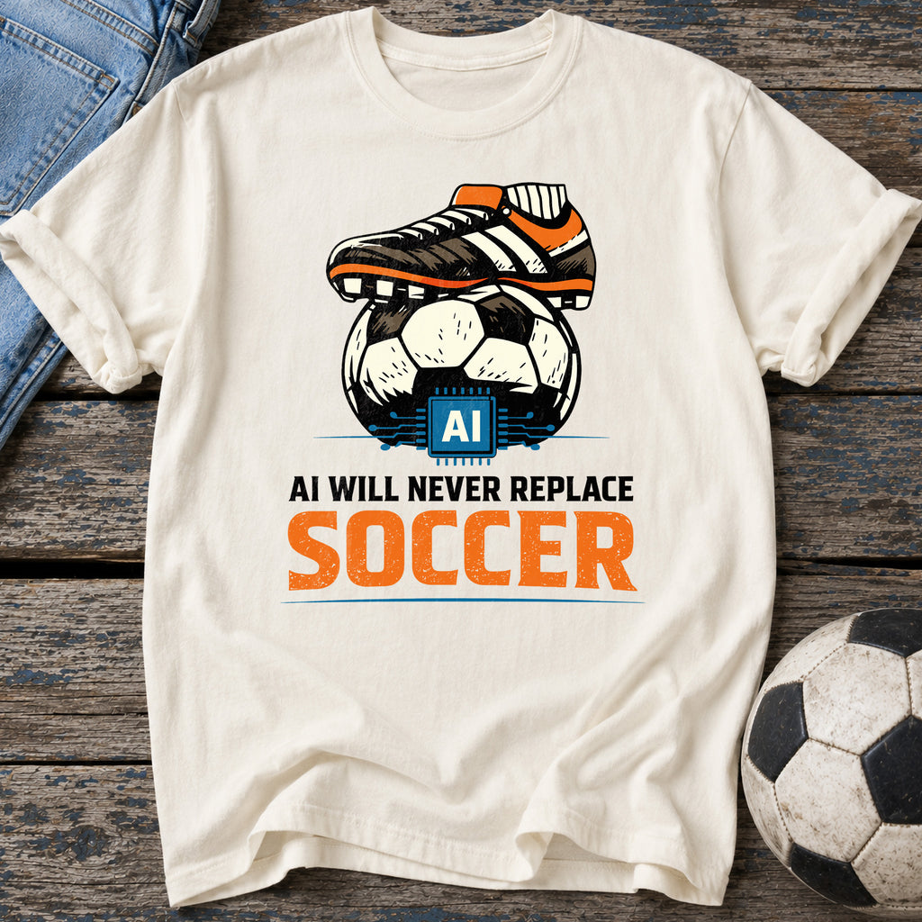 AI Won't Replace Soccer T-Shirt
