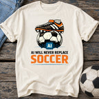 AI Won't Replace Soccer T-Shirt