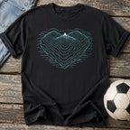 Soccer Heart Art T-Shirt