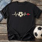 Soccer Heartbeat T-Shirt
