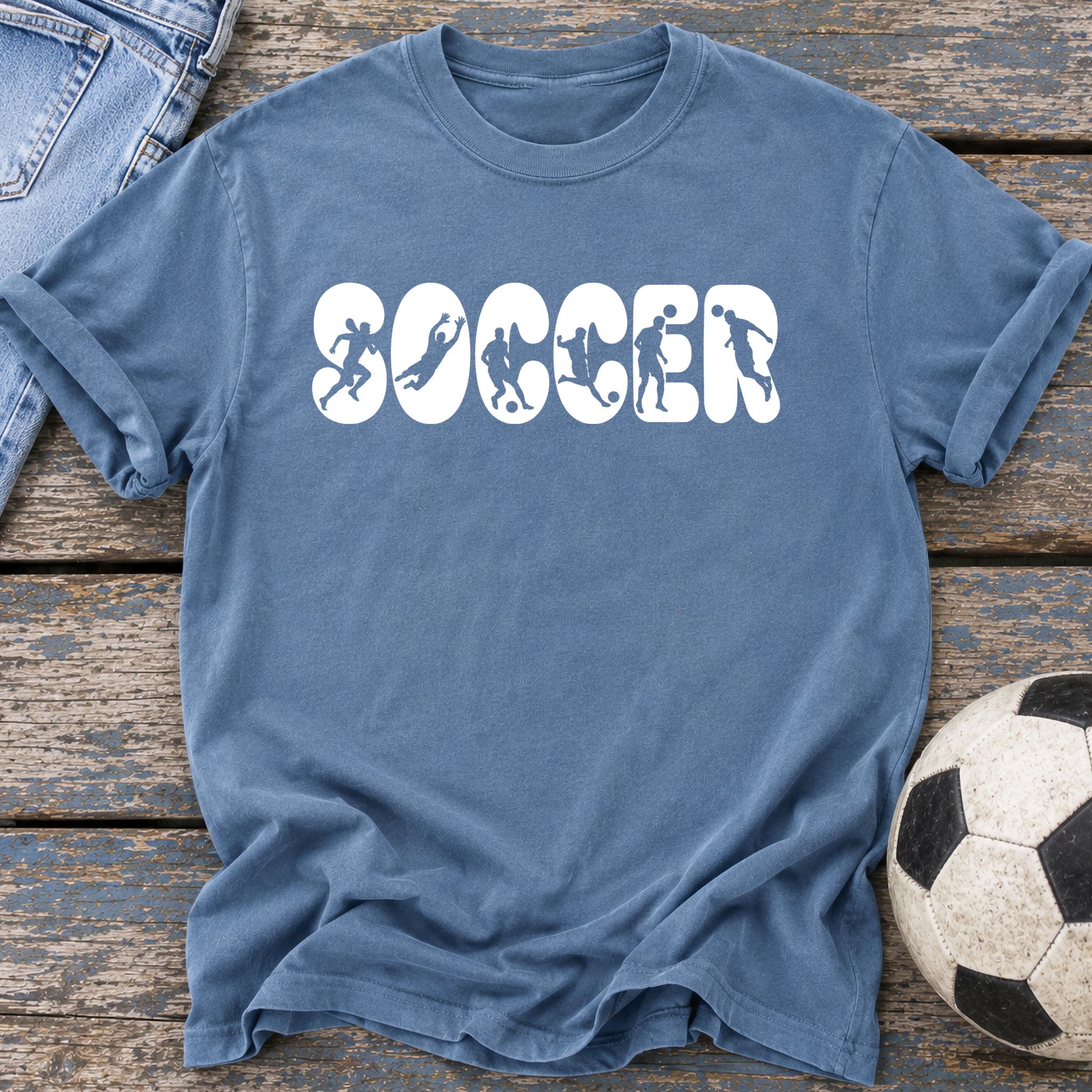 Soccer Stencil T-Shirt