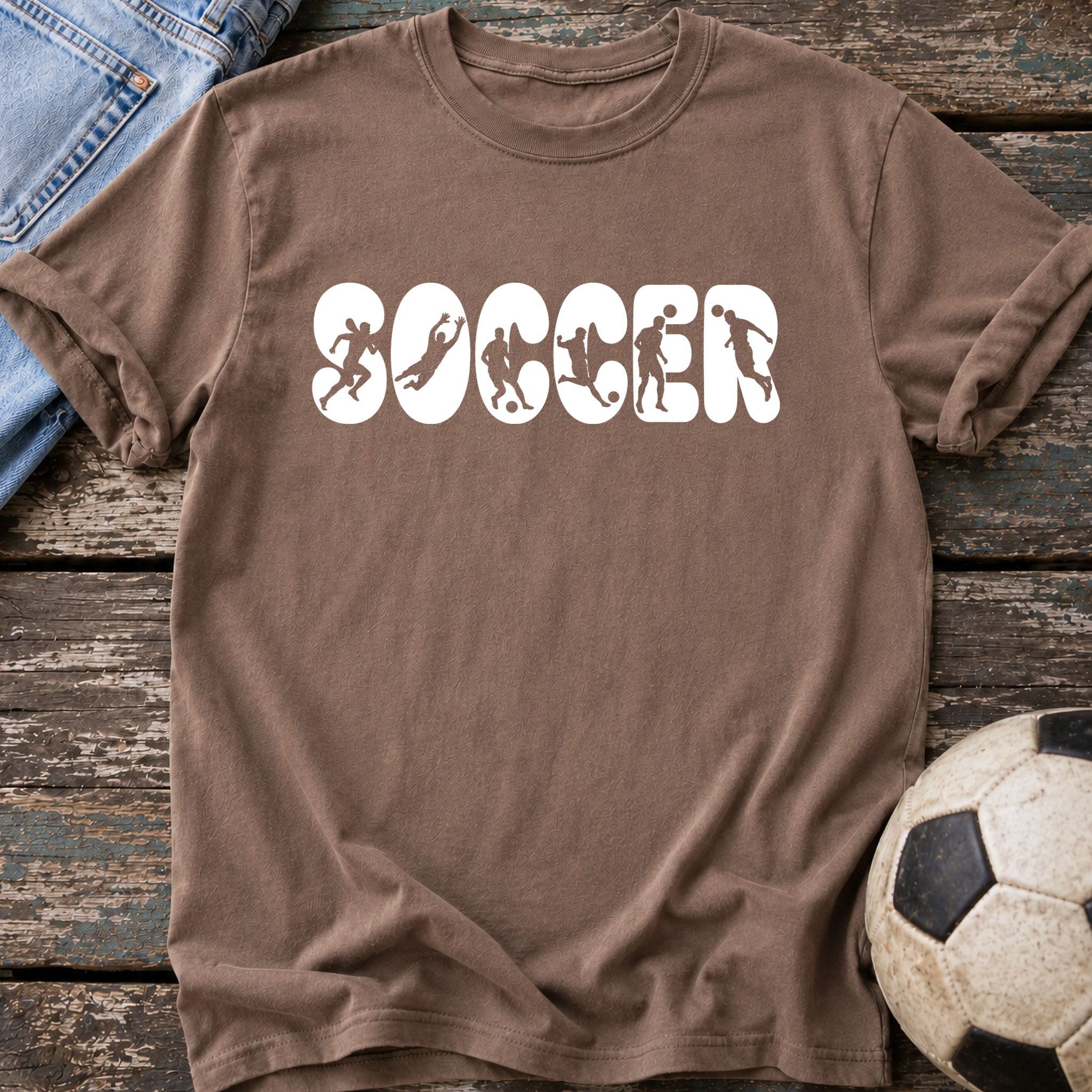 Soccer Stencil T-Shirt