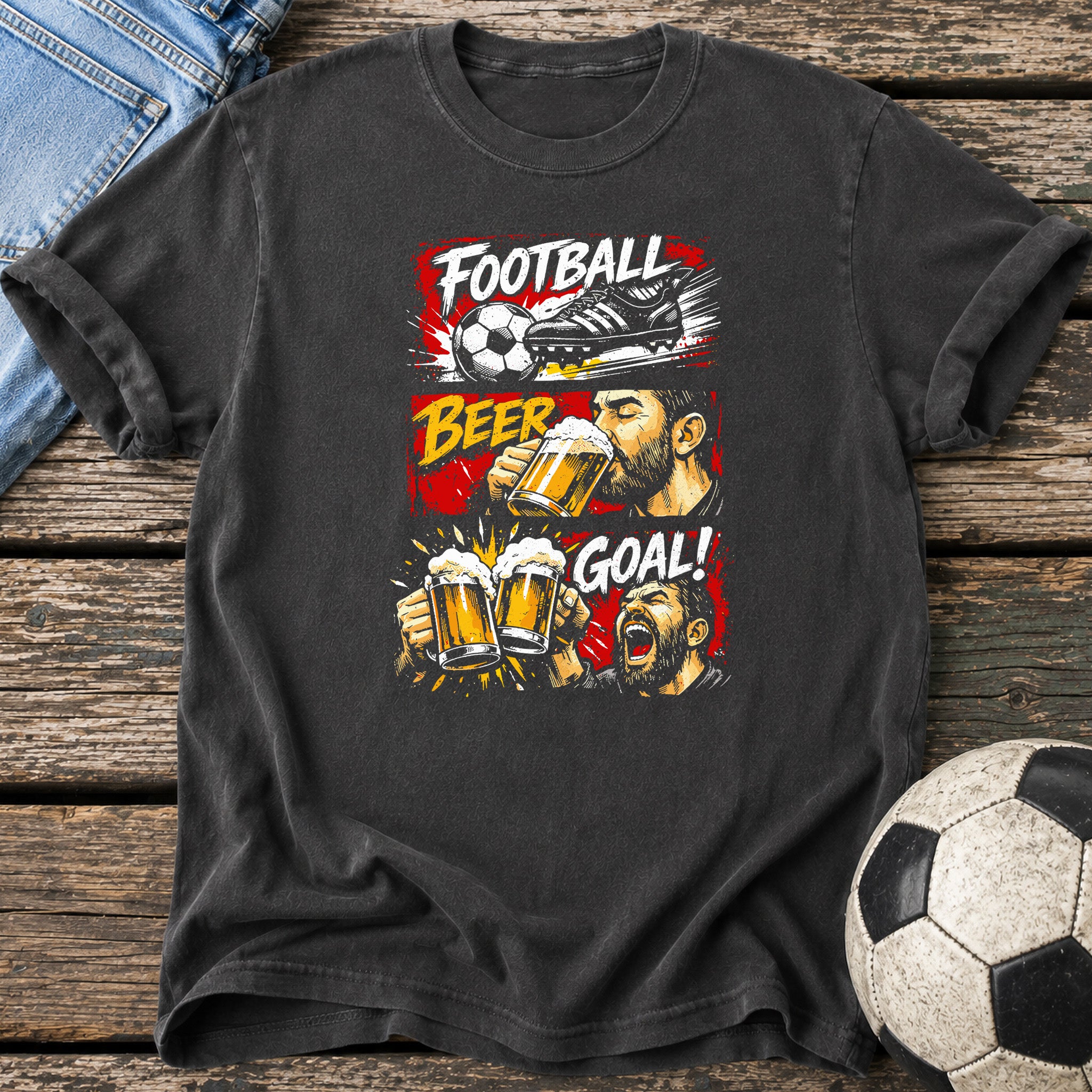 Football Beer Goal T-Shirt