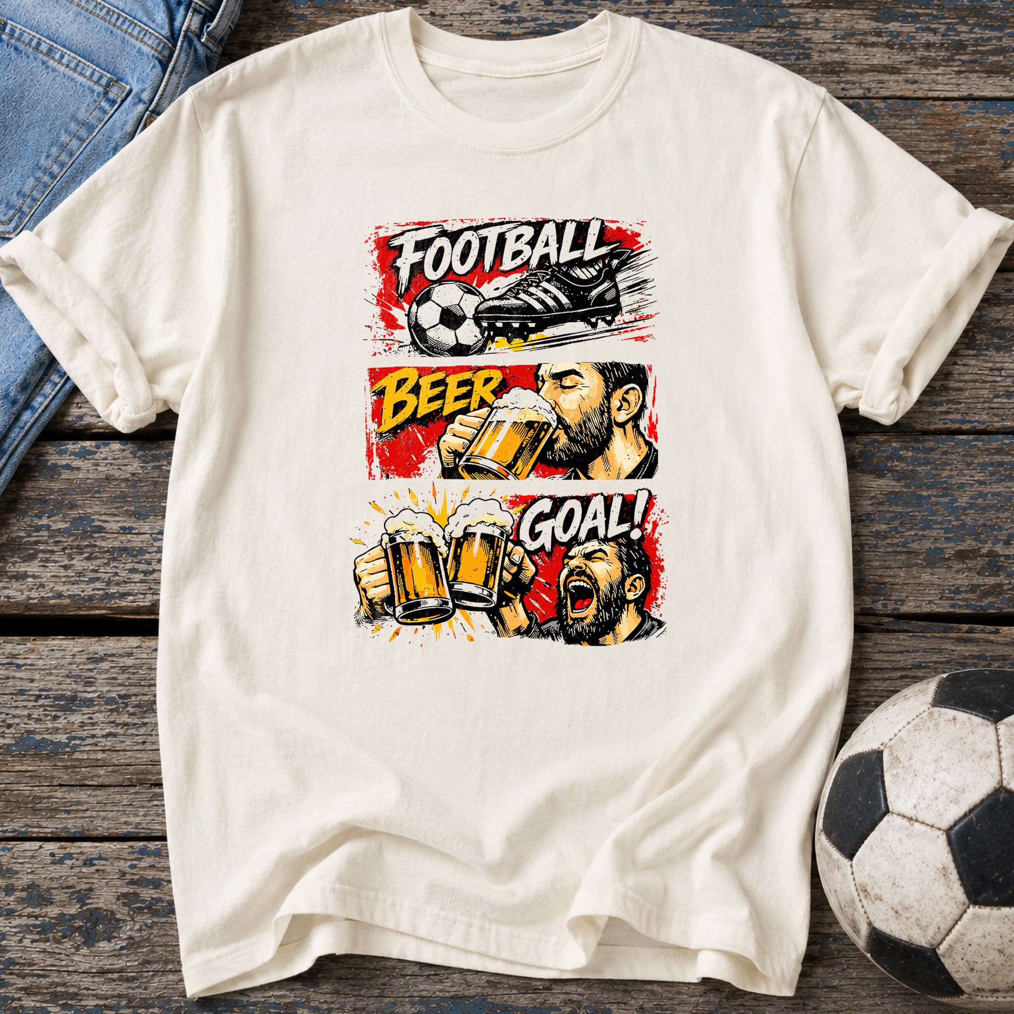 Football Beer Goal T-Shirt