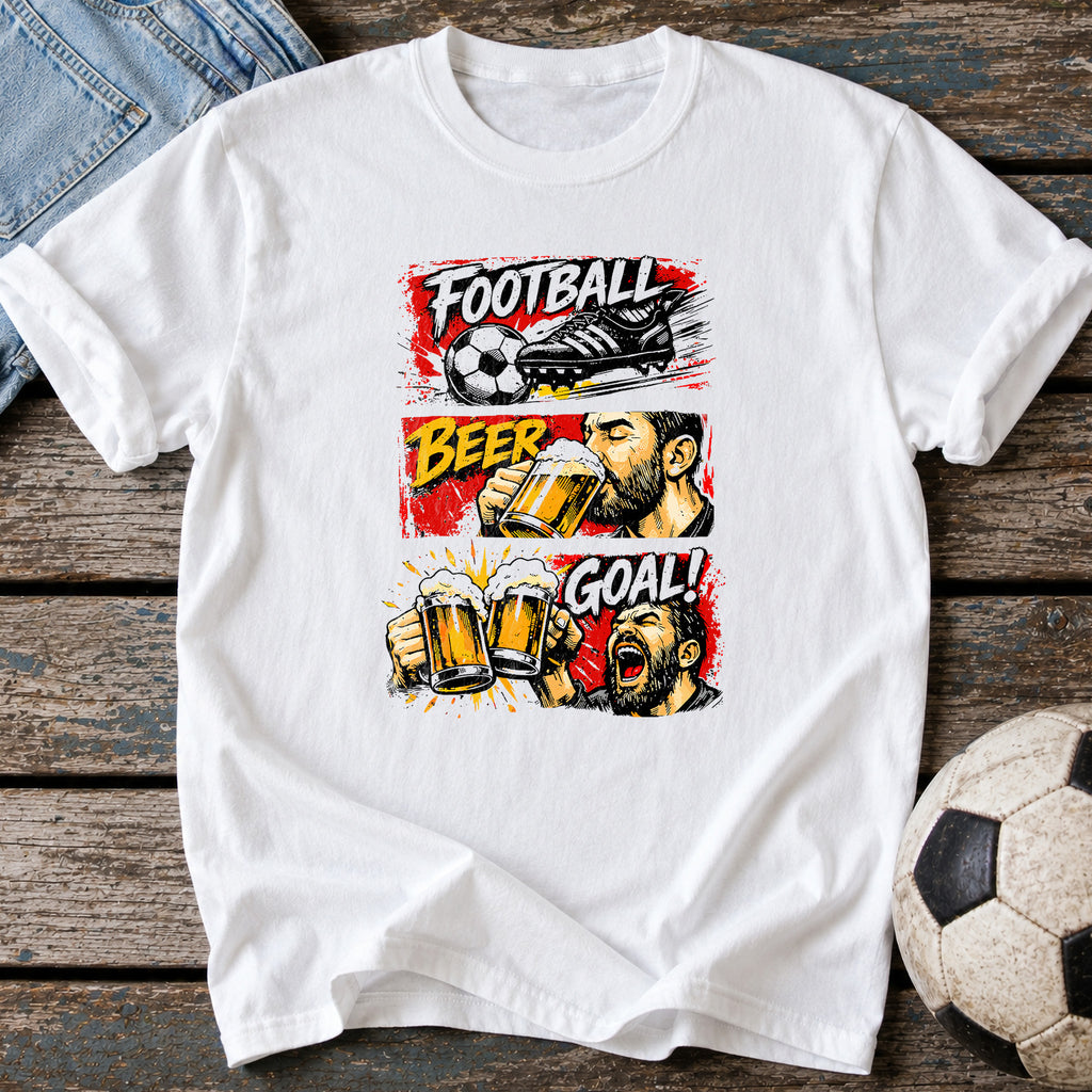 Football Beer Goal T-Shirt