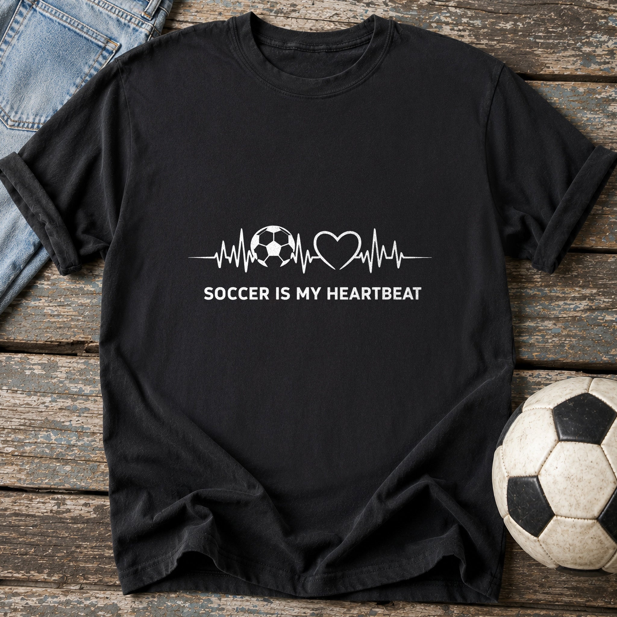 Soccer Is My Heartbeat T-Shirt