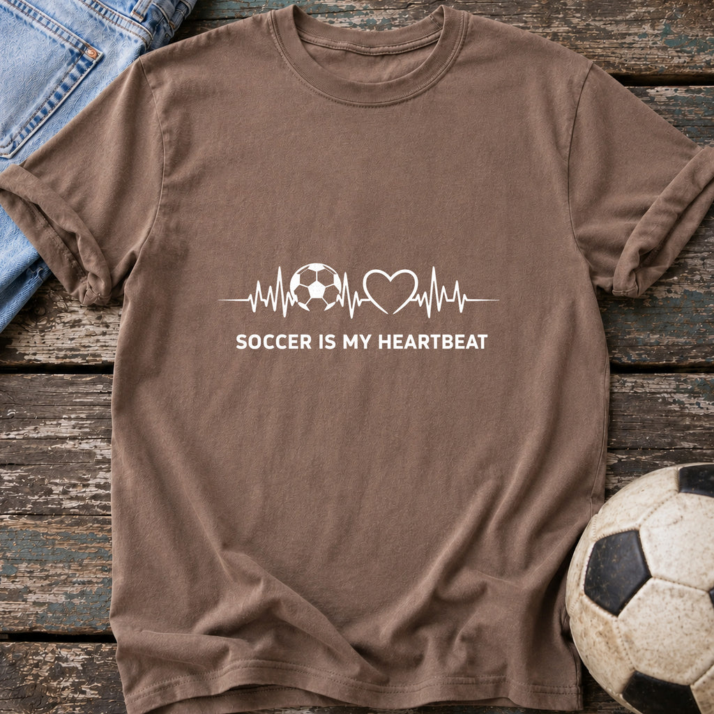 Soccer Is My Heartbeat T-Shirt