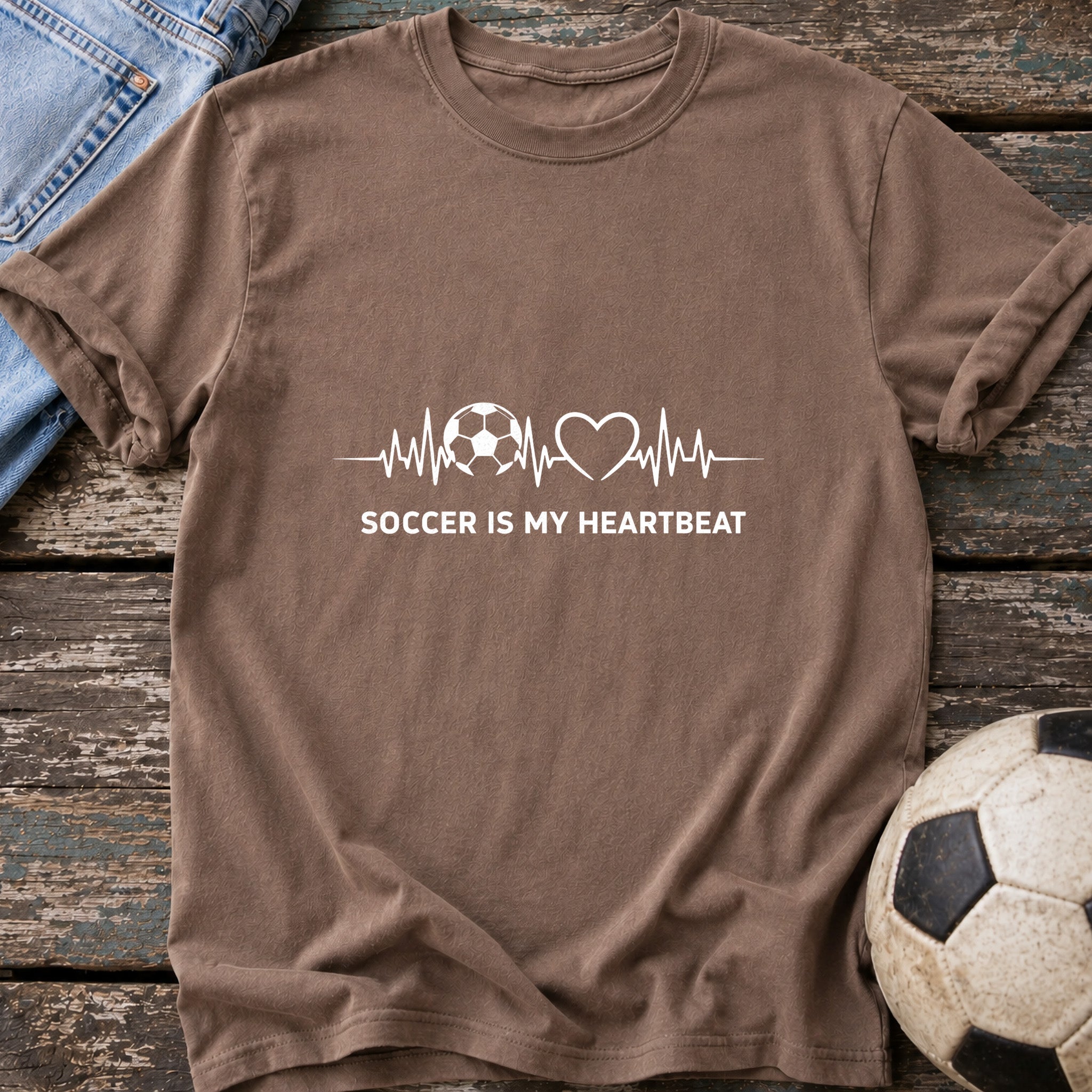 Soccer Is My Heartbeat T-Shirt