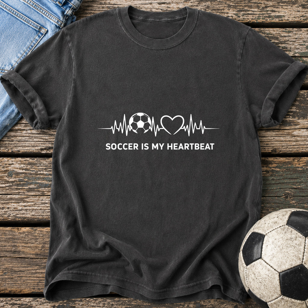 Soccer Is My Heartbeat T-Shirt