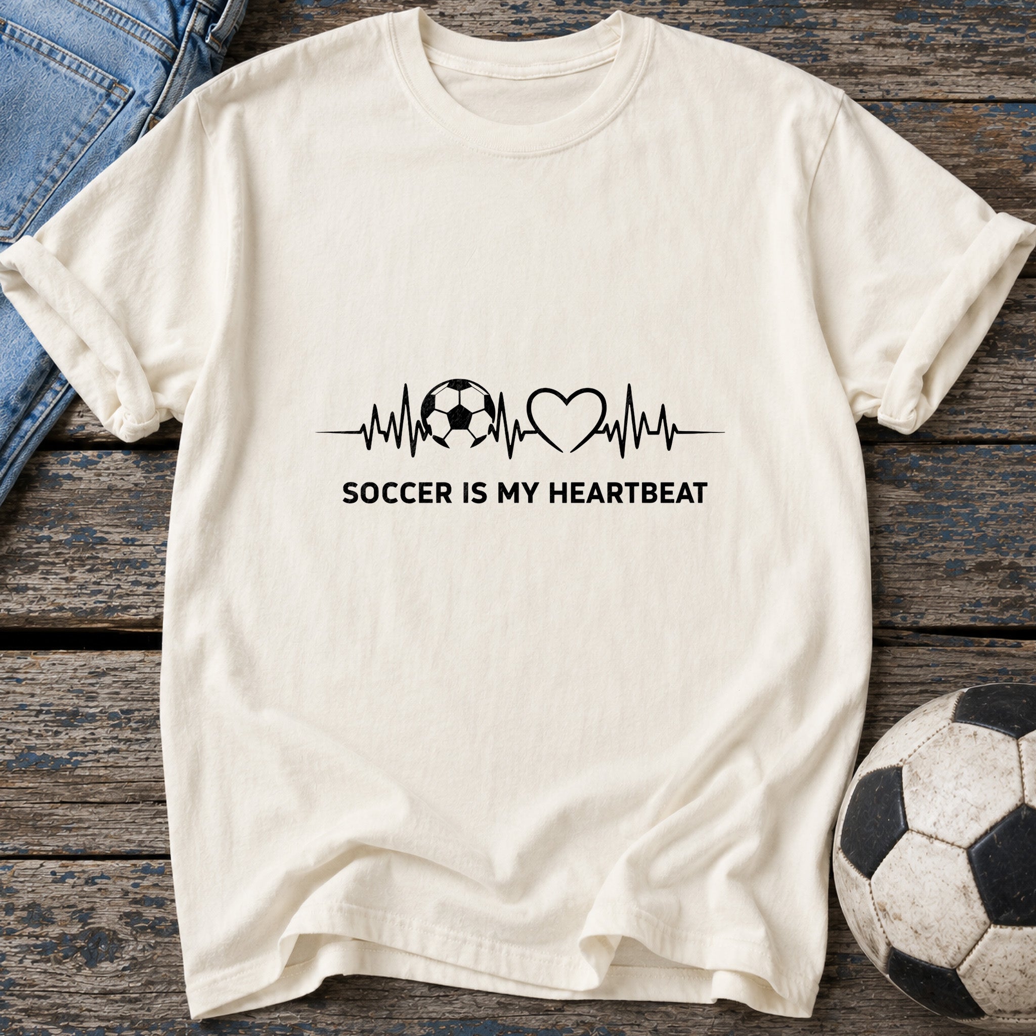 Soccer Is My Heartbeat T-Shirt