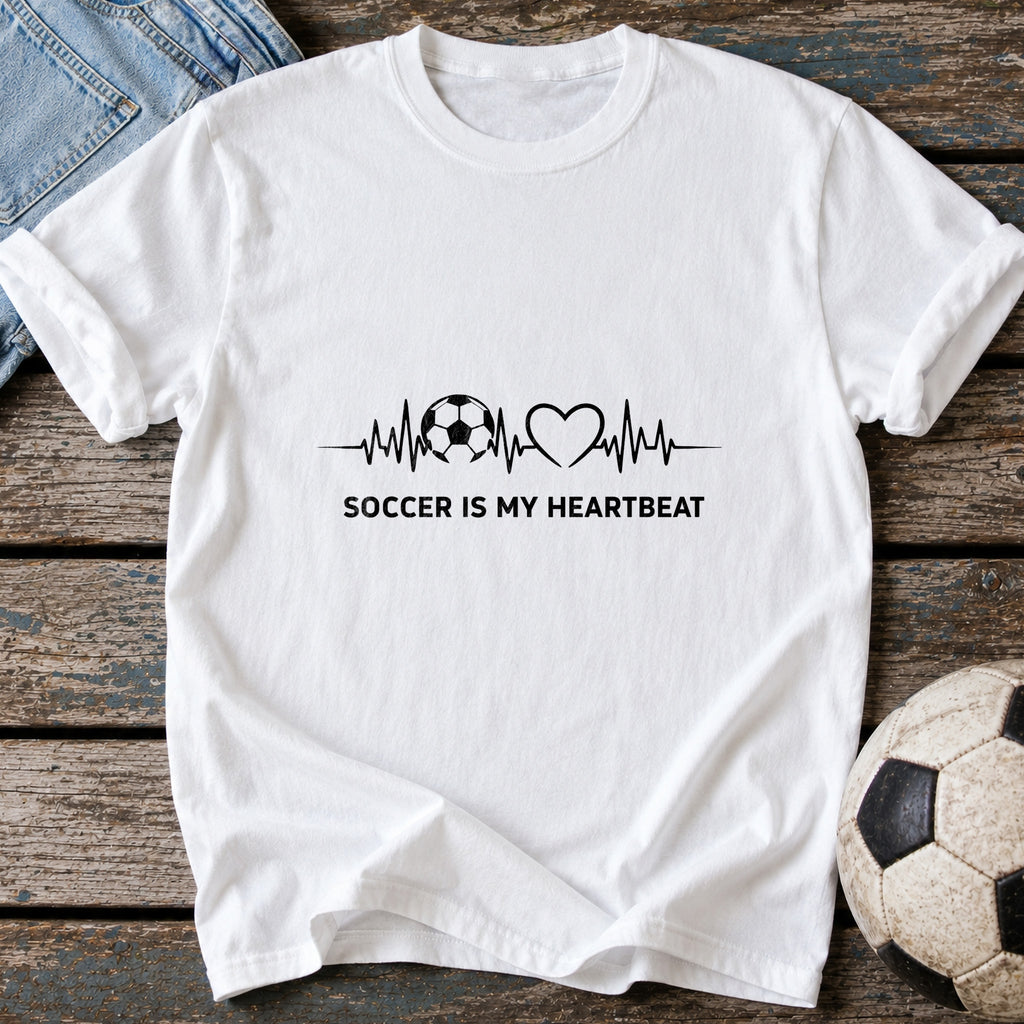 Soccer Is My Heartbeat T-Shirt