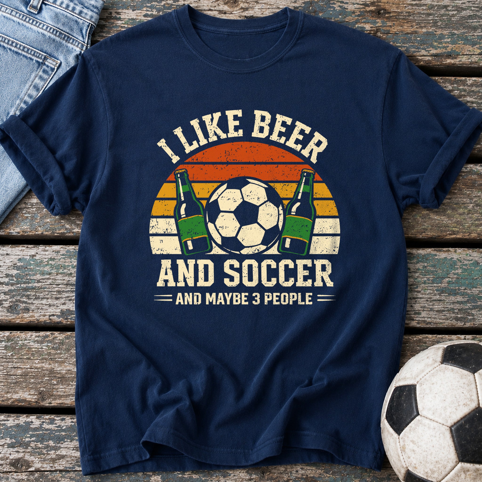 Beer Soccer 3 People T-Shirt