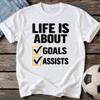 Goals Assists Checklist T-Shirt