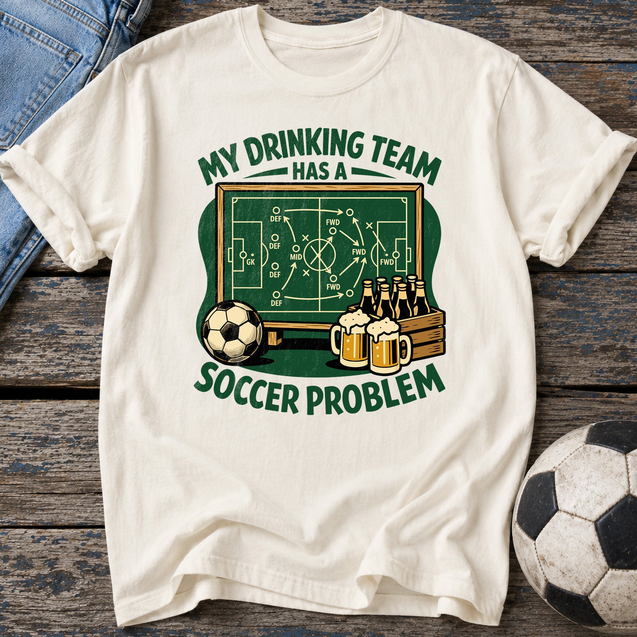 Drinking Team Soccer T-Shirt
