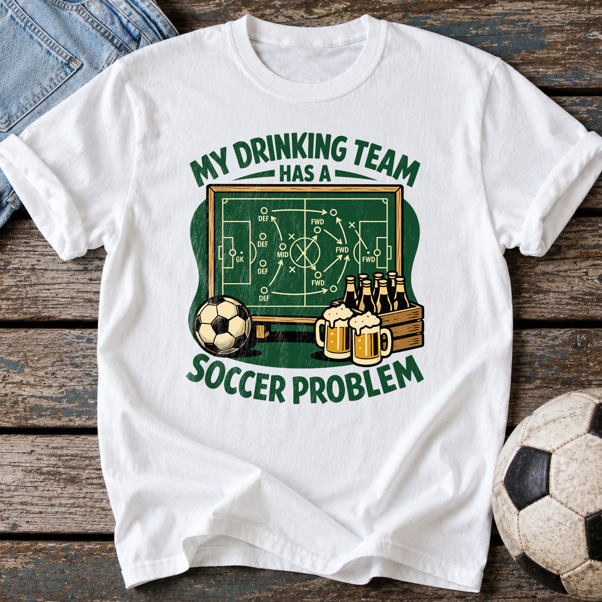 Drinking Team Soccer T-Shirt