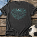 Soccer Heart Art T-Shirt