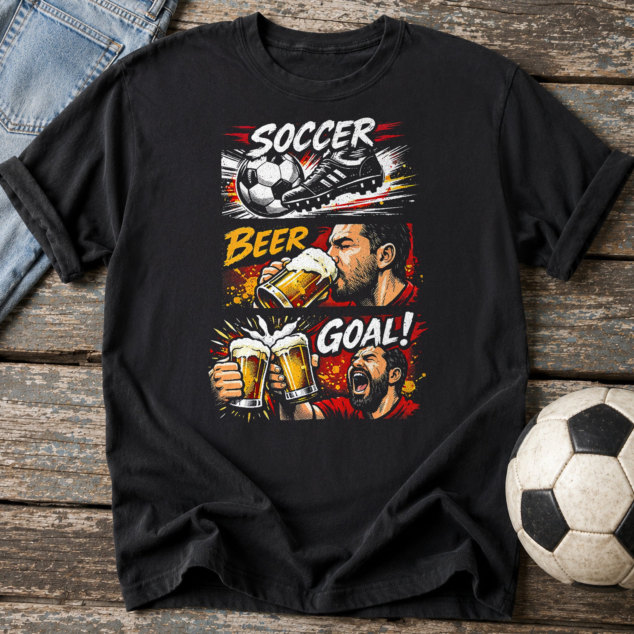 Soccer Beer Goal T-Shirt