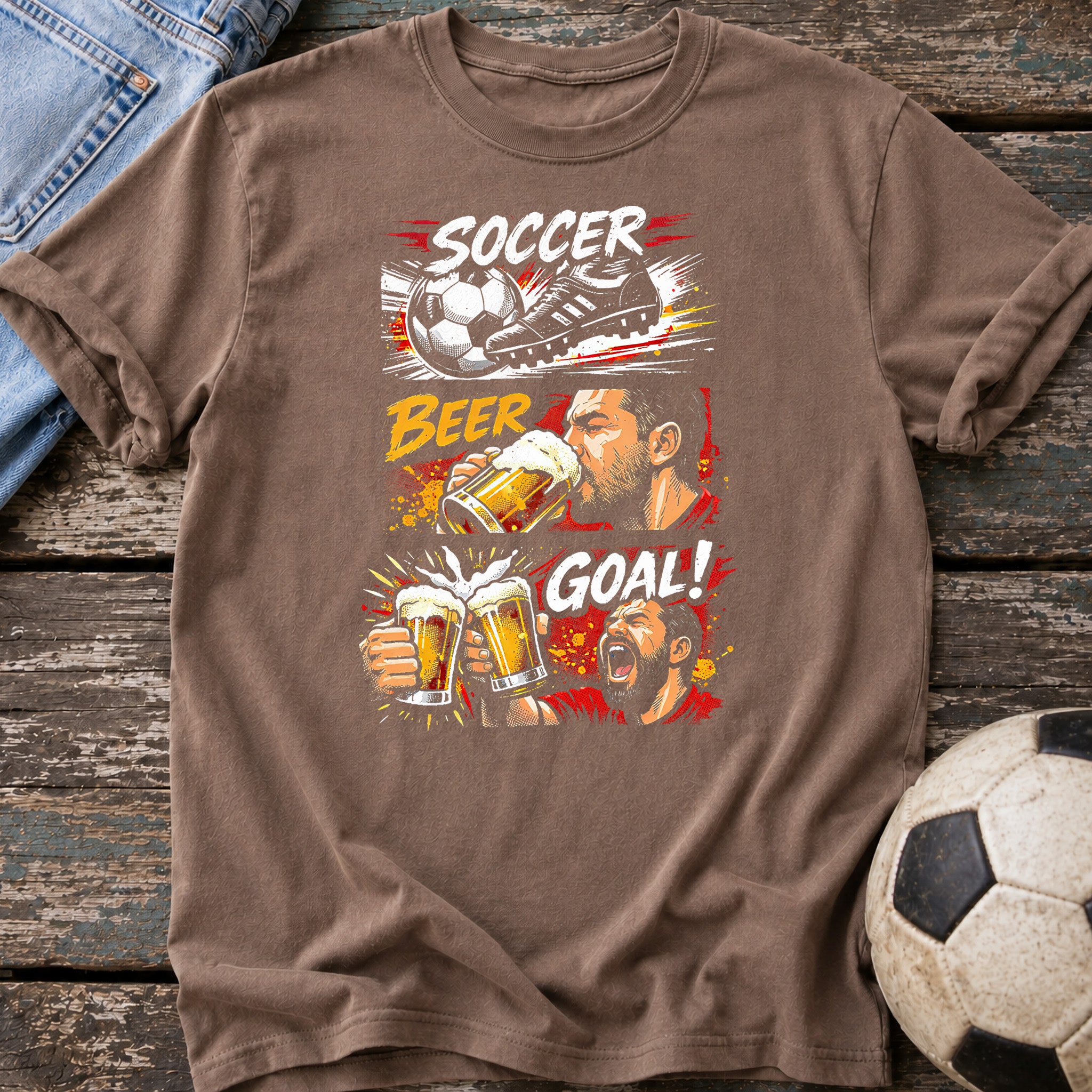 Soccer Beer Goal T-Shirt