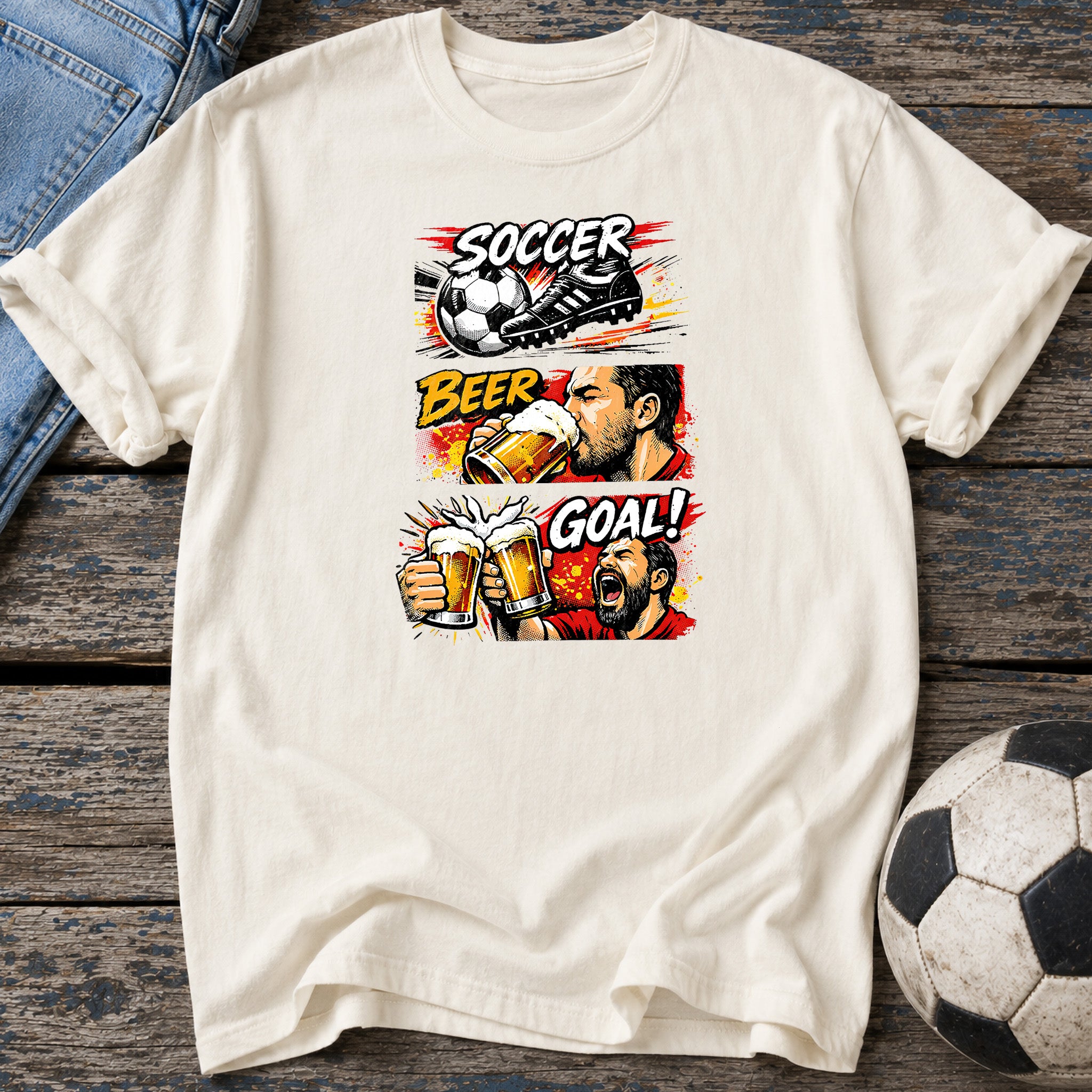 Soccer Beer Goal T-Shirt