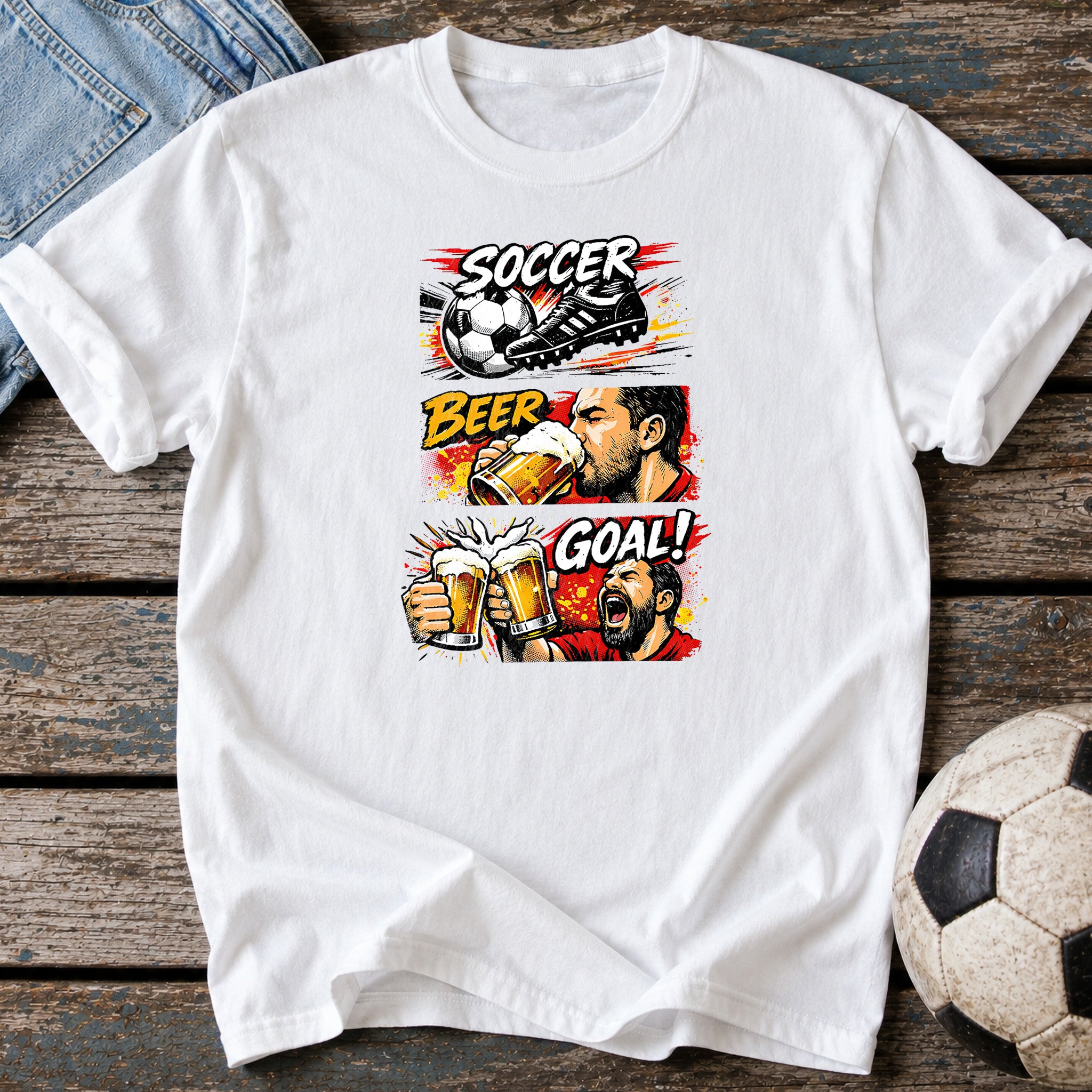 Soccer Beer Goal T-Shirt