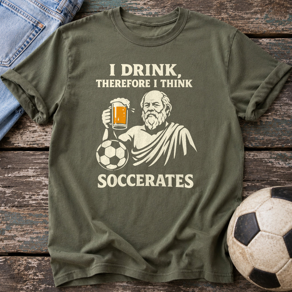 Drink Think Soccerates T-Shirt