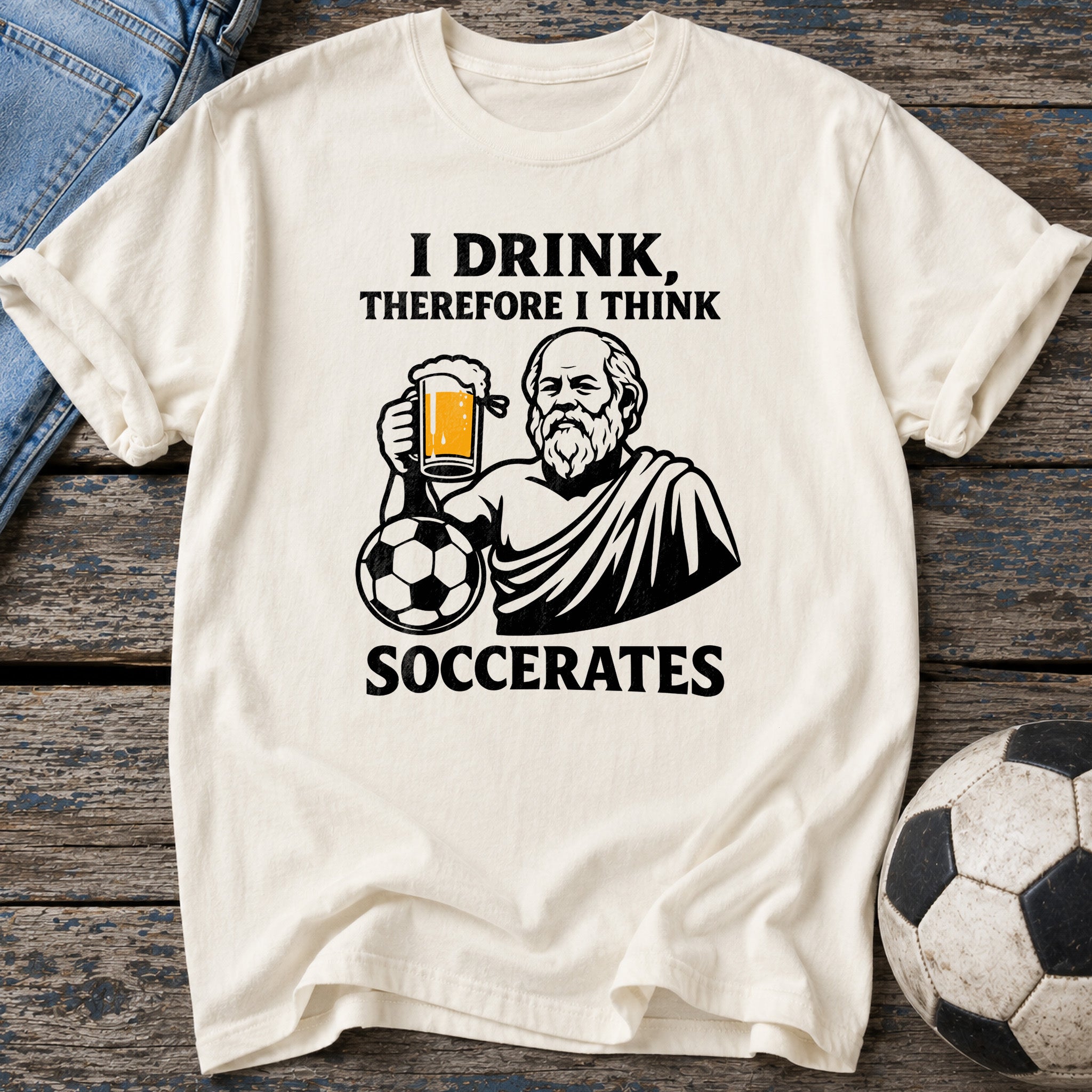 Drink Think Soccerates T-Shirt