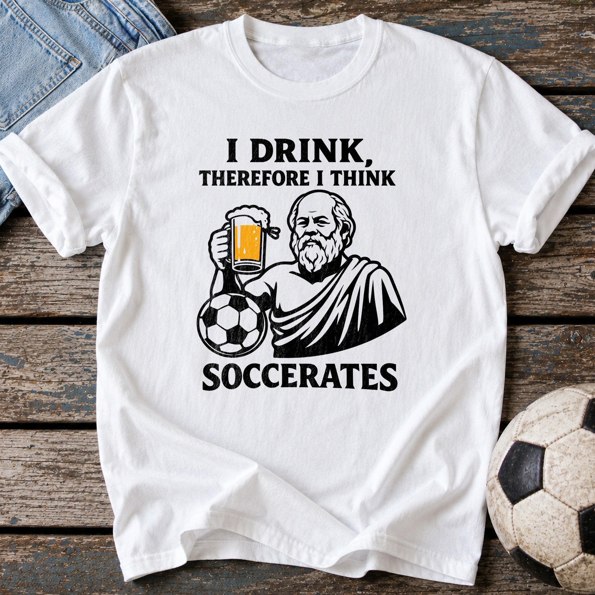 Drink Think Soccerates T-Shirt