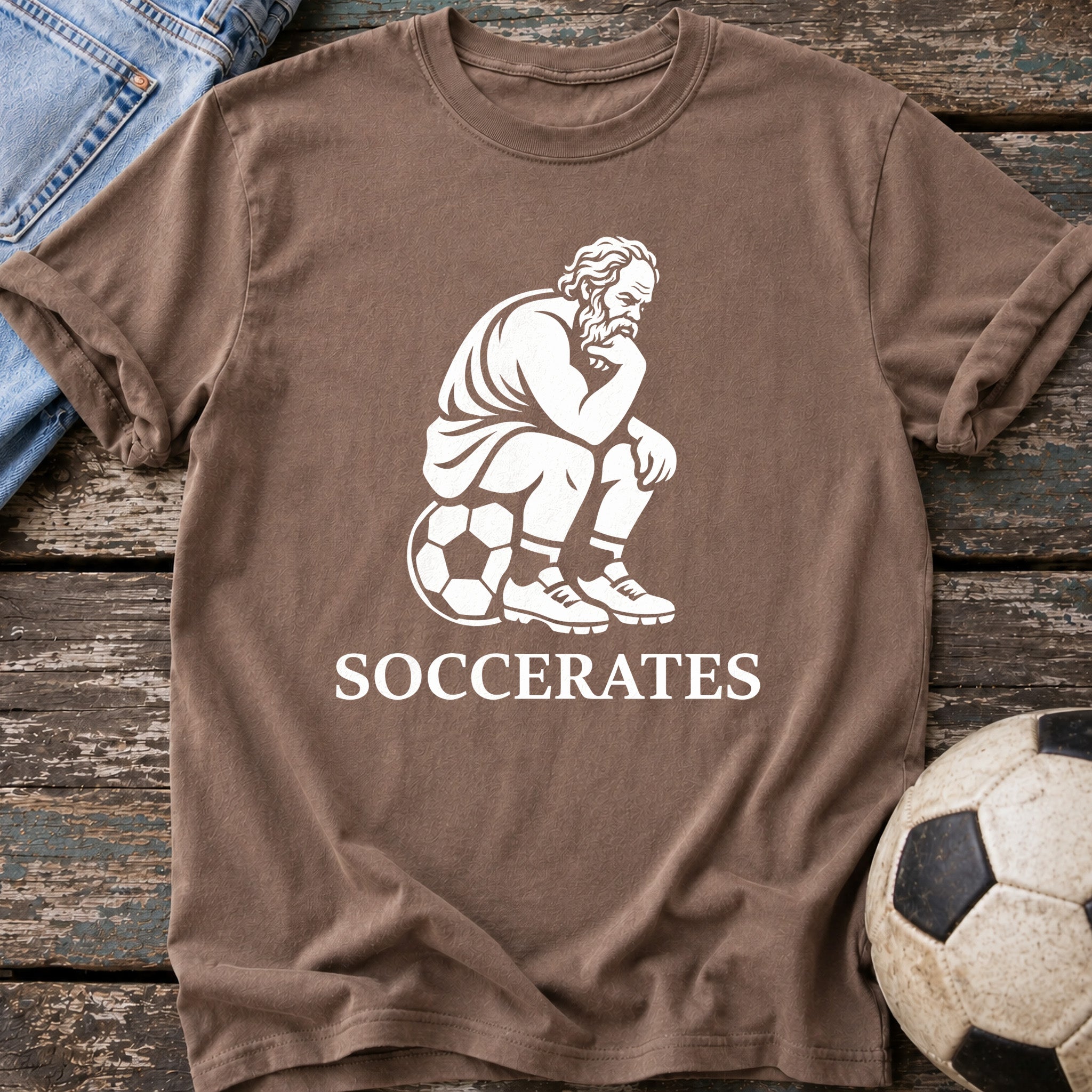 Soccerates The Thinker T-Shirt