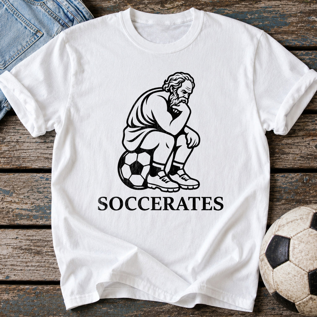 Soccerates The Thinker T-Shirt