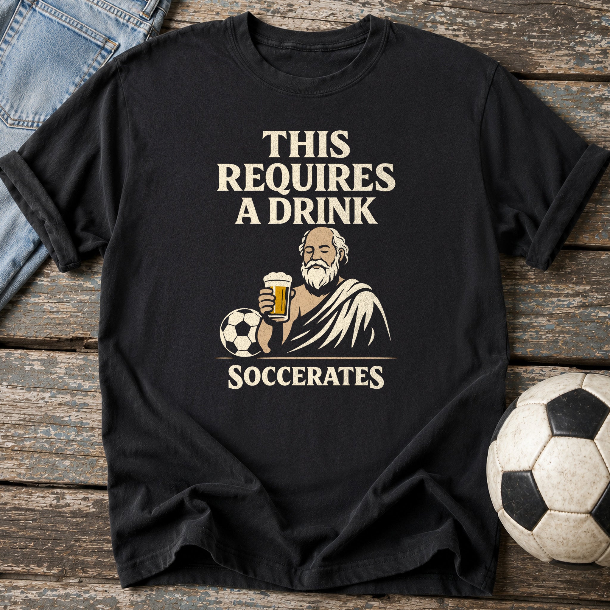 Drink Required Soccerates T-Shirt