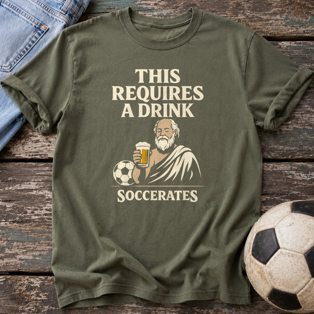 Drink Required Soccerates T-Shirt
