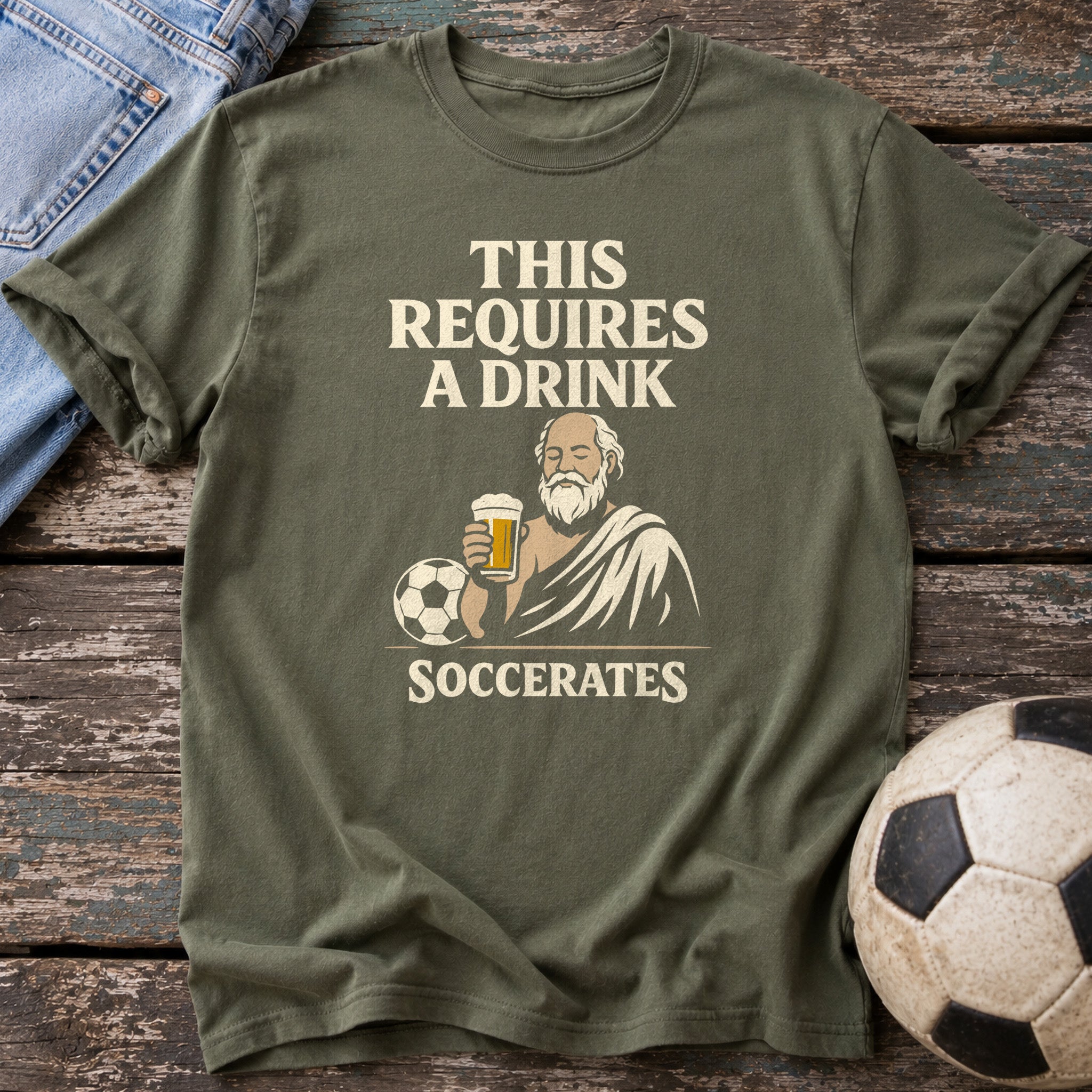 Drink Required Soccerates T-Shirt