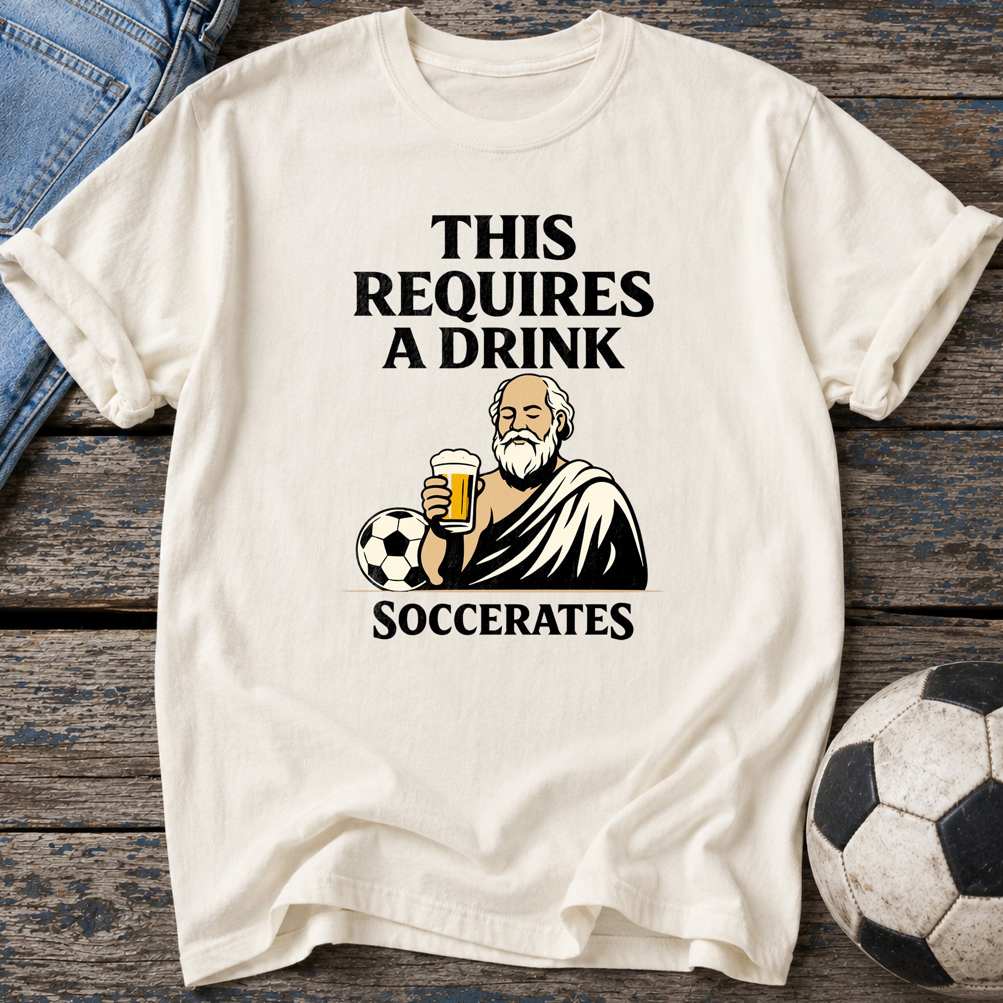 Drink Required Soccerates T-Shirt