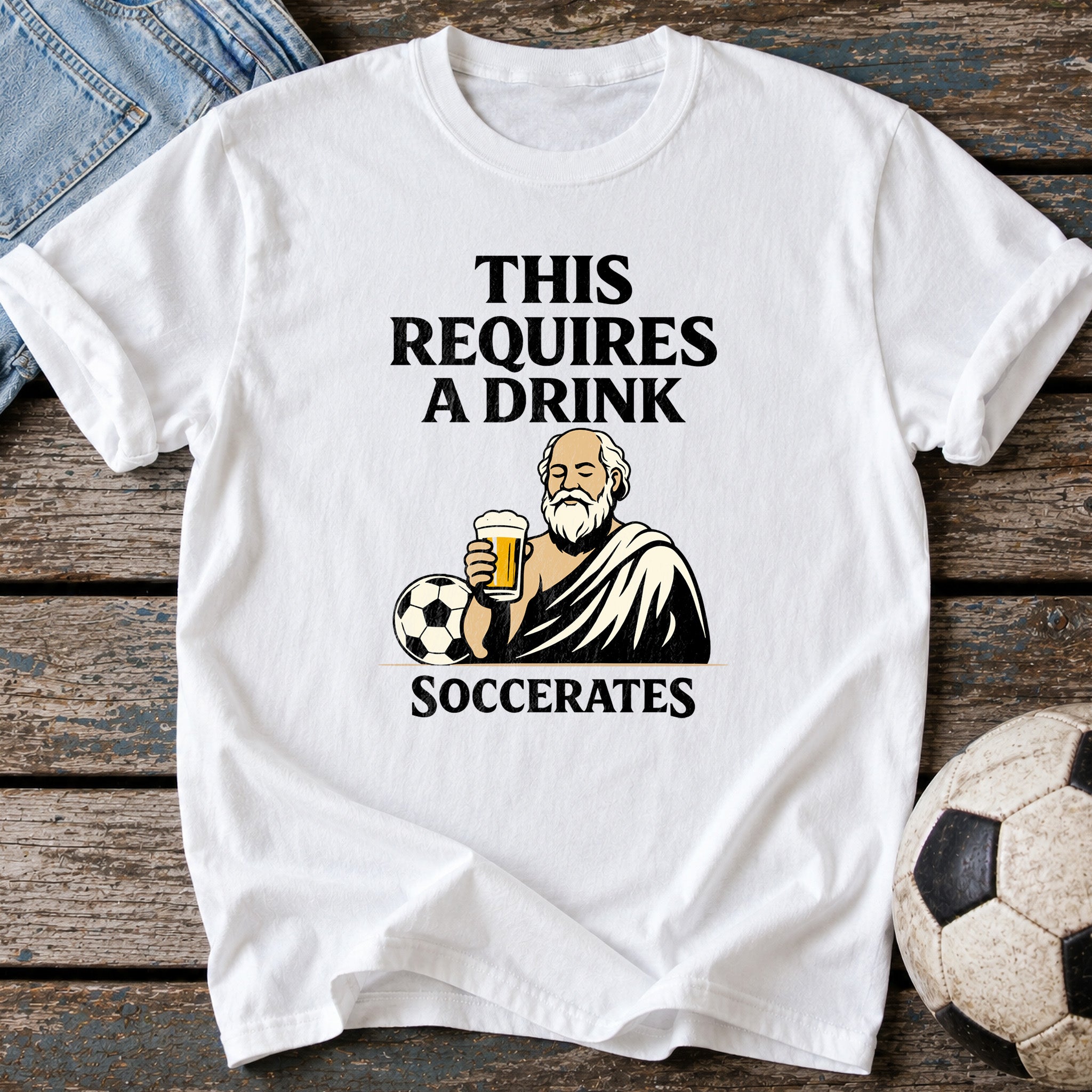 Drink Required Soccerates T-Shirt