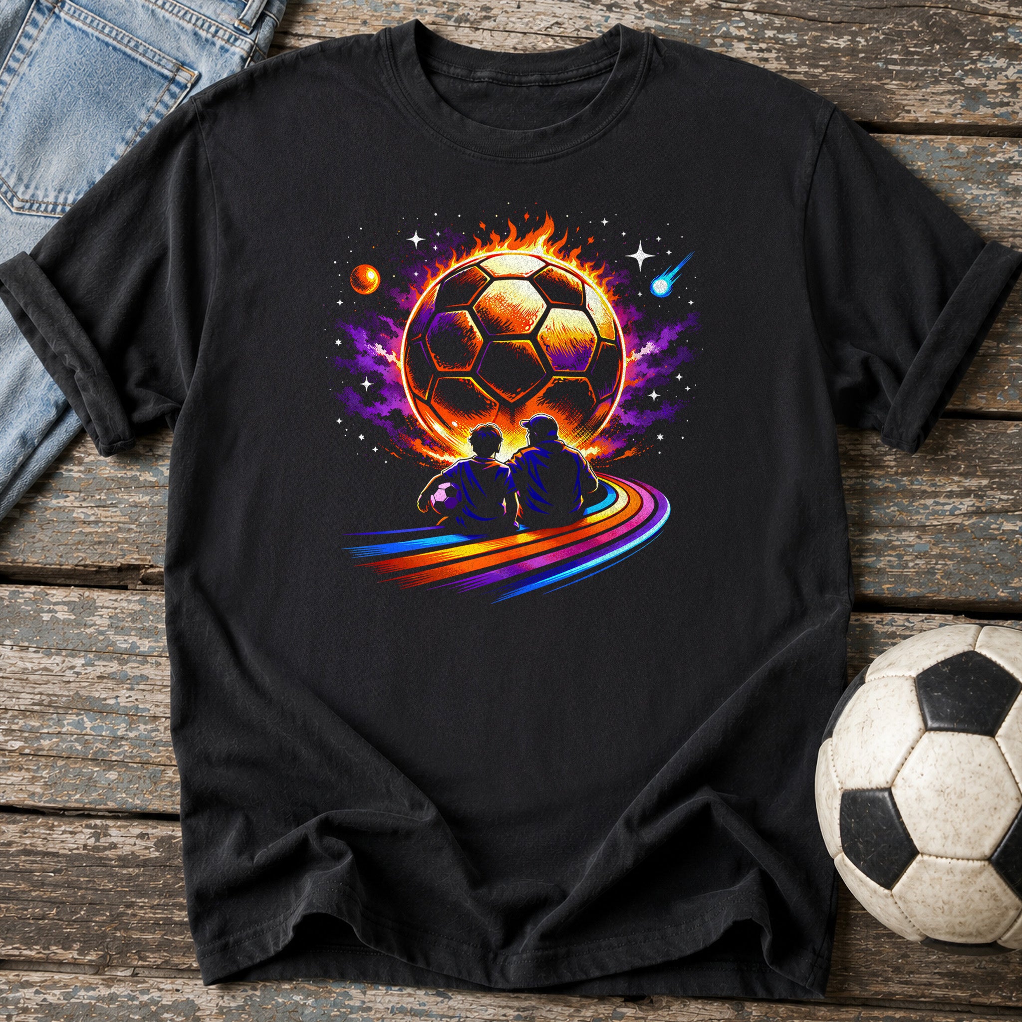 Soccer Galaxy Fireball T-Shirt