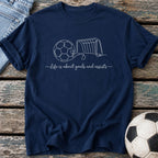 Goals Assists Line Art T-Shirt