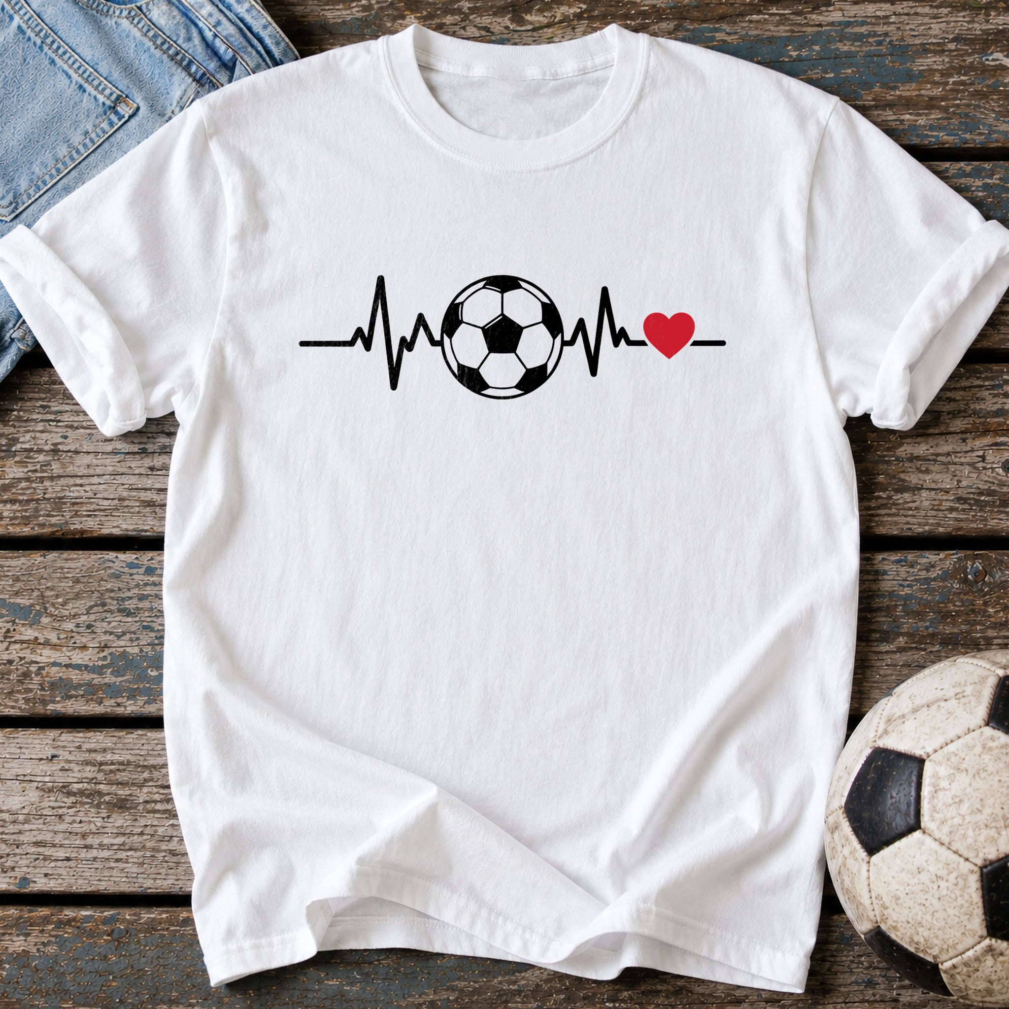Soccer Heartbeat T-Shirt