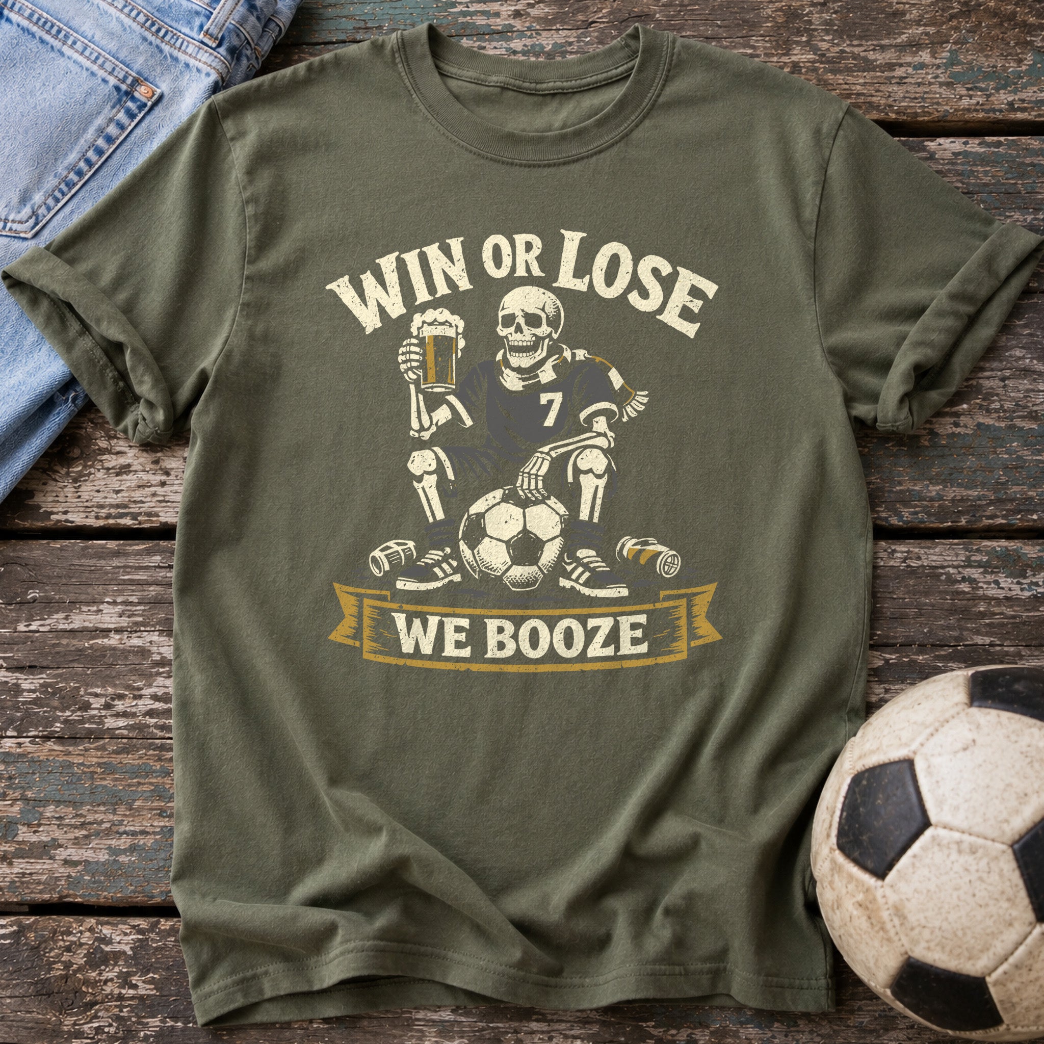 Win or Lose We Booze T-Shirt
