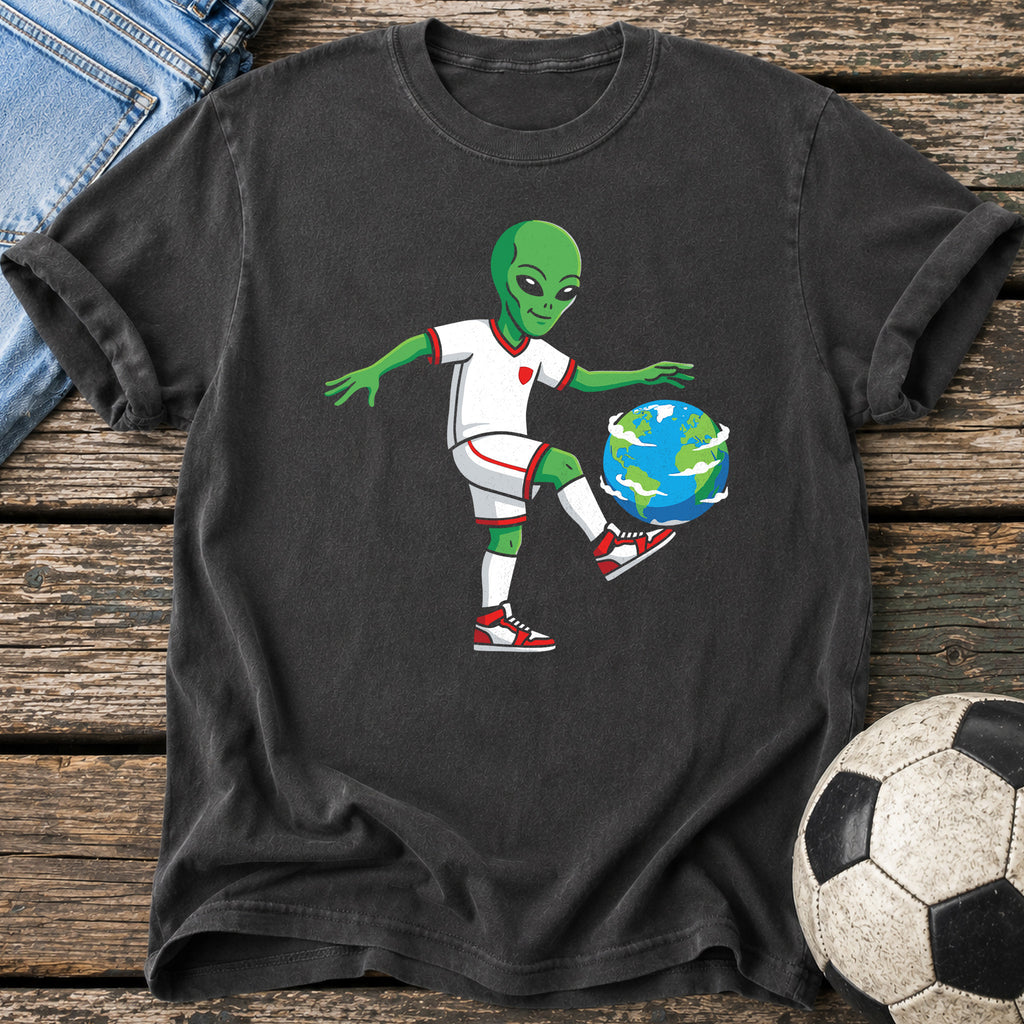 Alien Juggling Earth T-Shirt