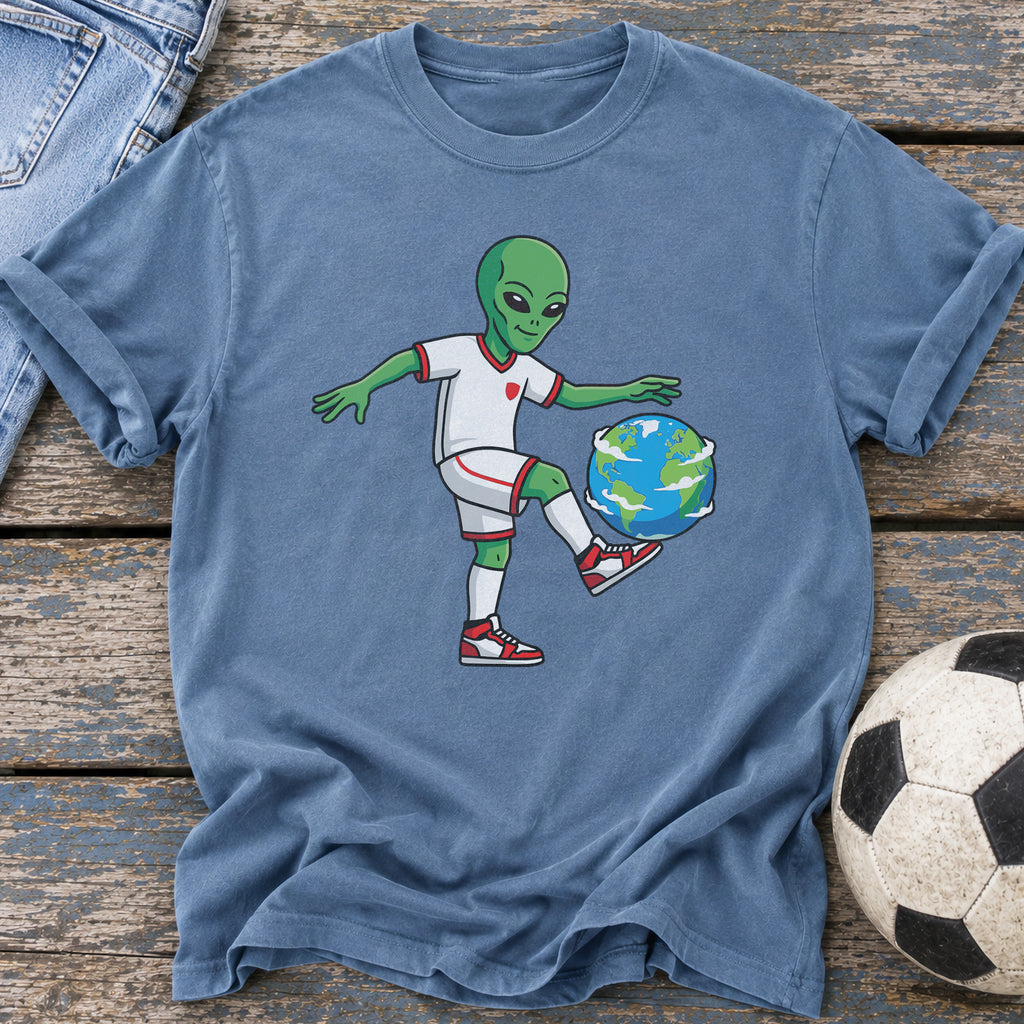 Alien Juggling Earth T-Shirt