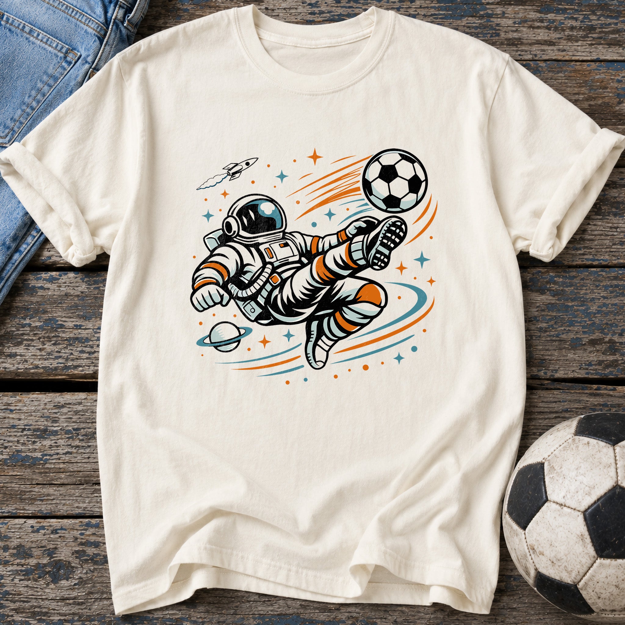 Astronaut Volley Kick T-Shirt