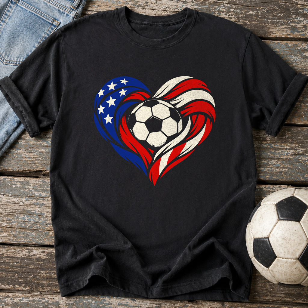 USA Heart Flag T-Shirt