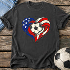 USA Heart Flag T-Shirt